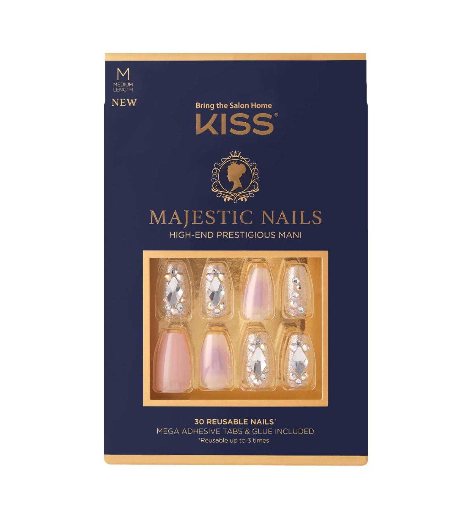 KISS Majestic Nails In a Crown - 1 Count Pack for Elegant Nail Design - Buy Online on GoSupps.com