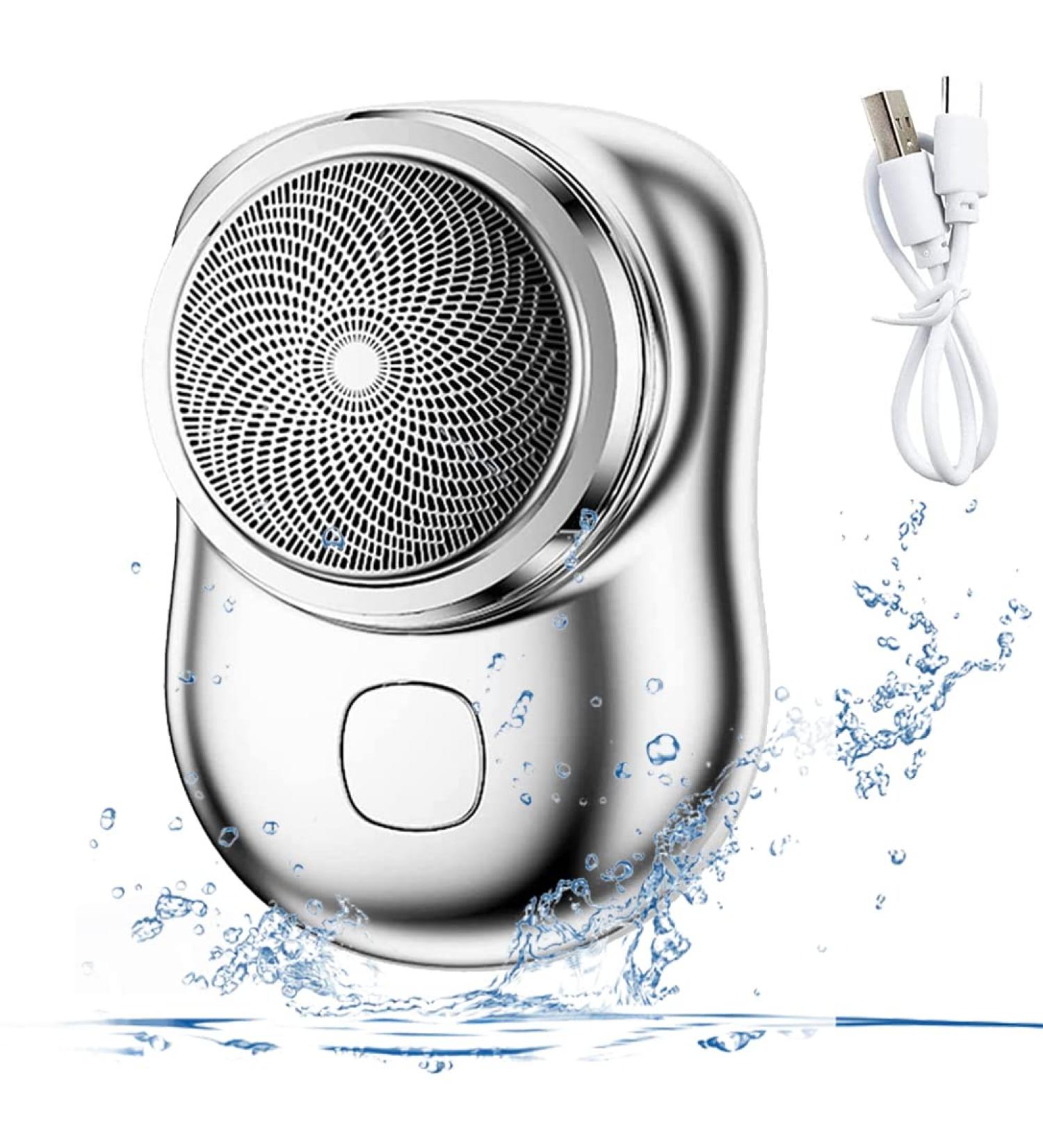USB Mini Shaver Portable Electric Shaver Pocket Portable Electric Shave Mini Rechargeable Fabric Shaver Electric Shaver Pocket Size Waterproof Razor Wet and Dry (Silver) - Buy Online on GoSupps.com