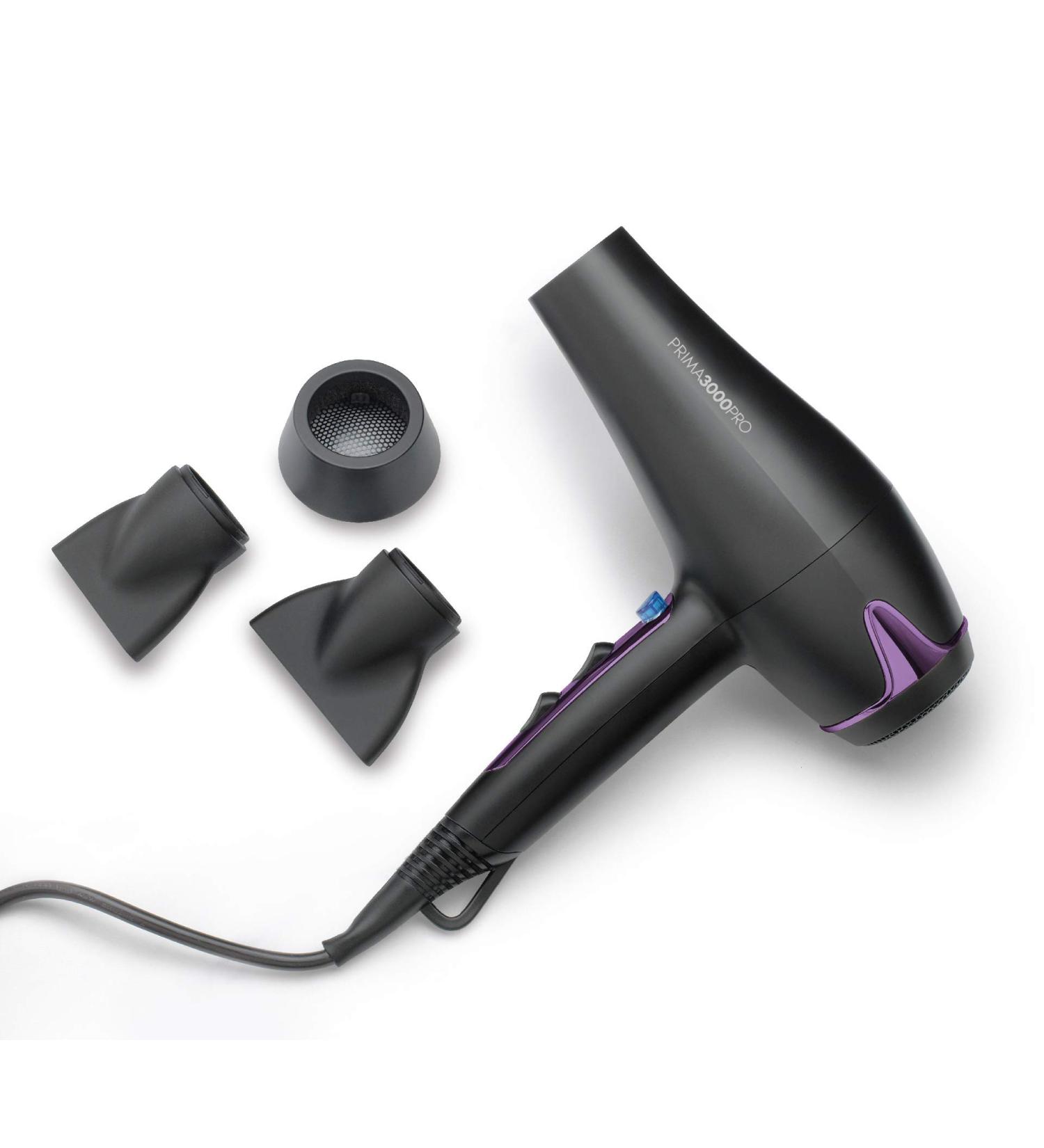 Diva Pro Styling Prima 3000 Pro Dryer - 2200W Ionic Hairdryer Purple Black with Highlights - Professional Salon Quality - Buy Online on GoSupps.com