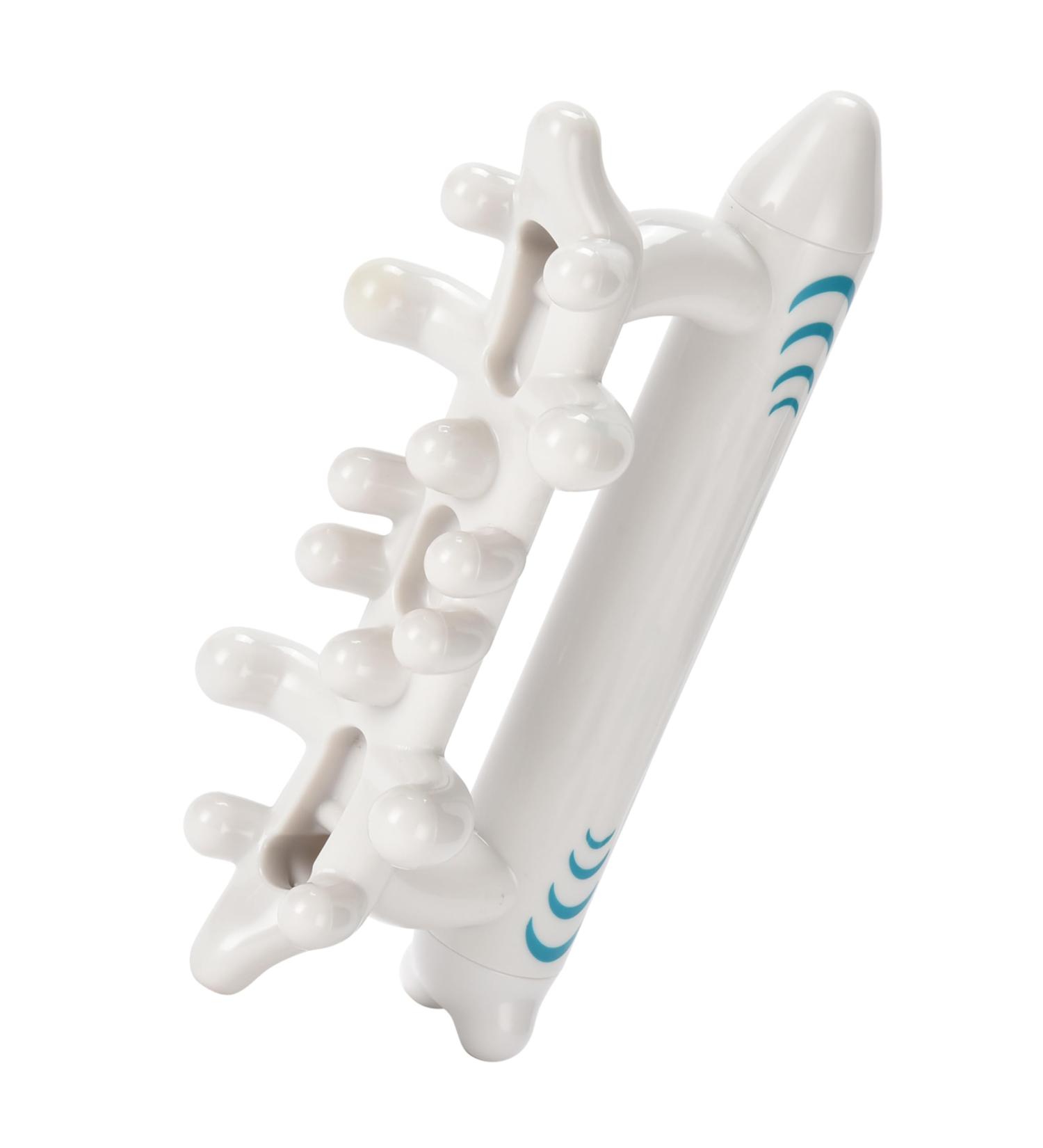 Fascia Purava Massage Device - Ergonomic Safety-Tested Fascia Blaster - Optimal Massage Tool (18.2x7.5x2.5 cm) - White - International Shipping Available - Buy Online on GoSupps.com