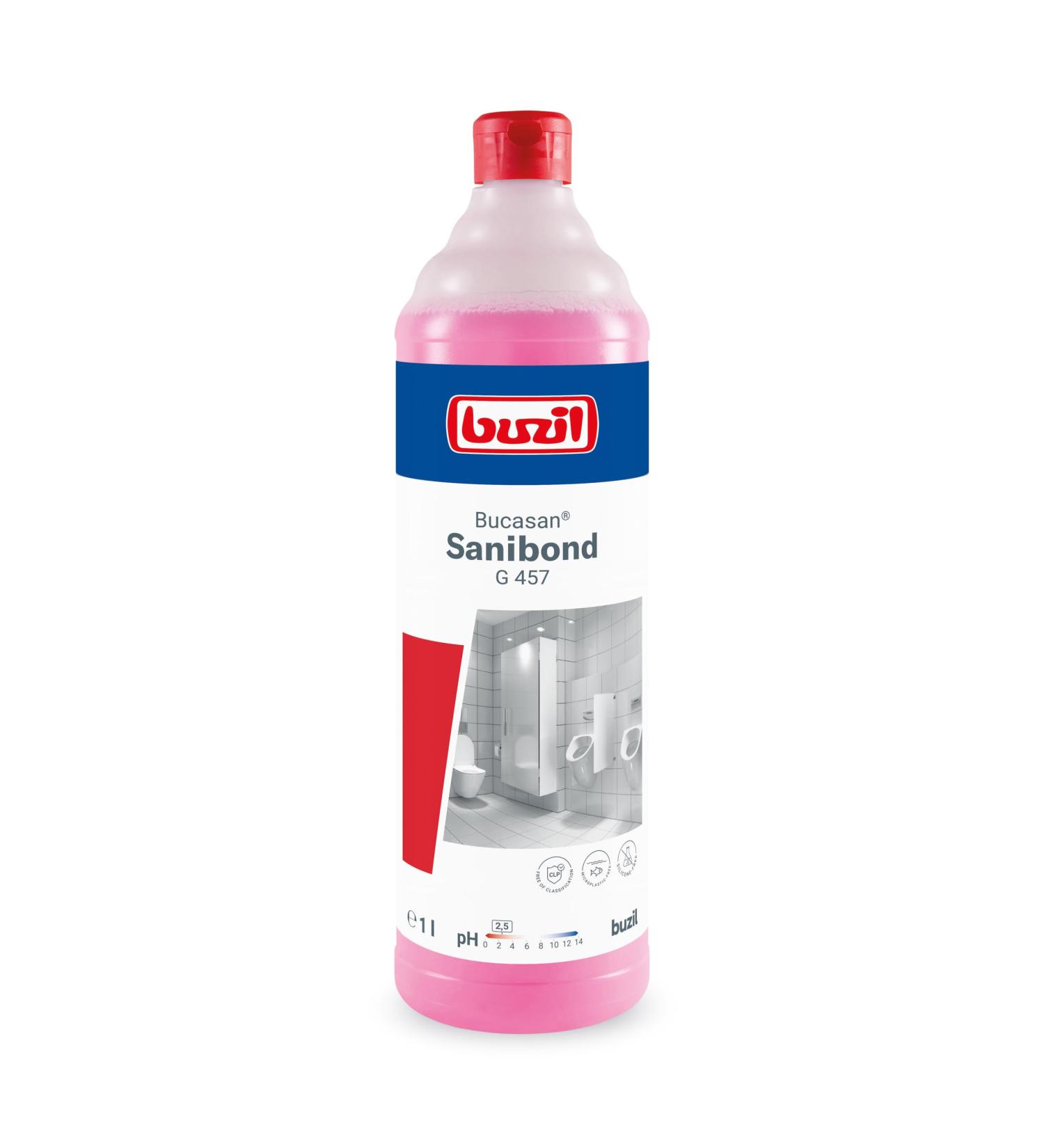 Buzil G457 Bucasan Sani Bond Sanitary Cleaner Bathroom Cleaner 1 Litre