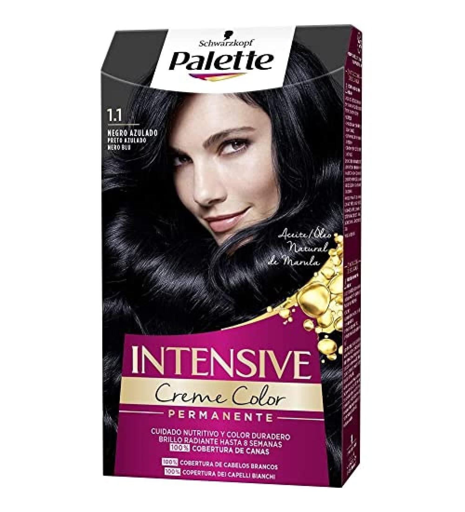Tinte Schwarzkopf Palette Intense Color Cream n 1.1 Negro Azulado - Buy Online on GoSupps.com