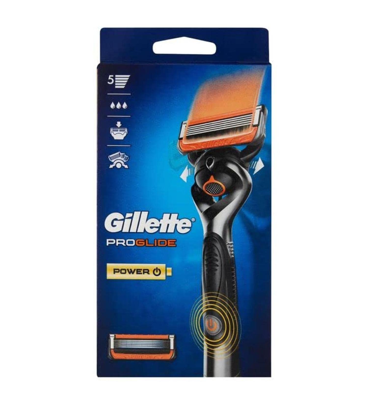 Gillette Fusion ProGlide Power Men's Bartschneider freehand rasier blades 1 handle and 1 razor blade with 1 blade refine the most difficult areas