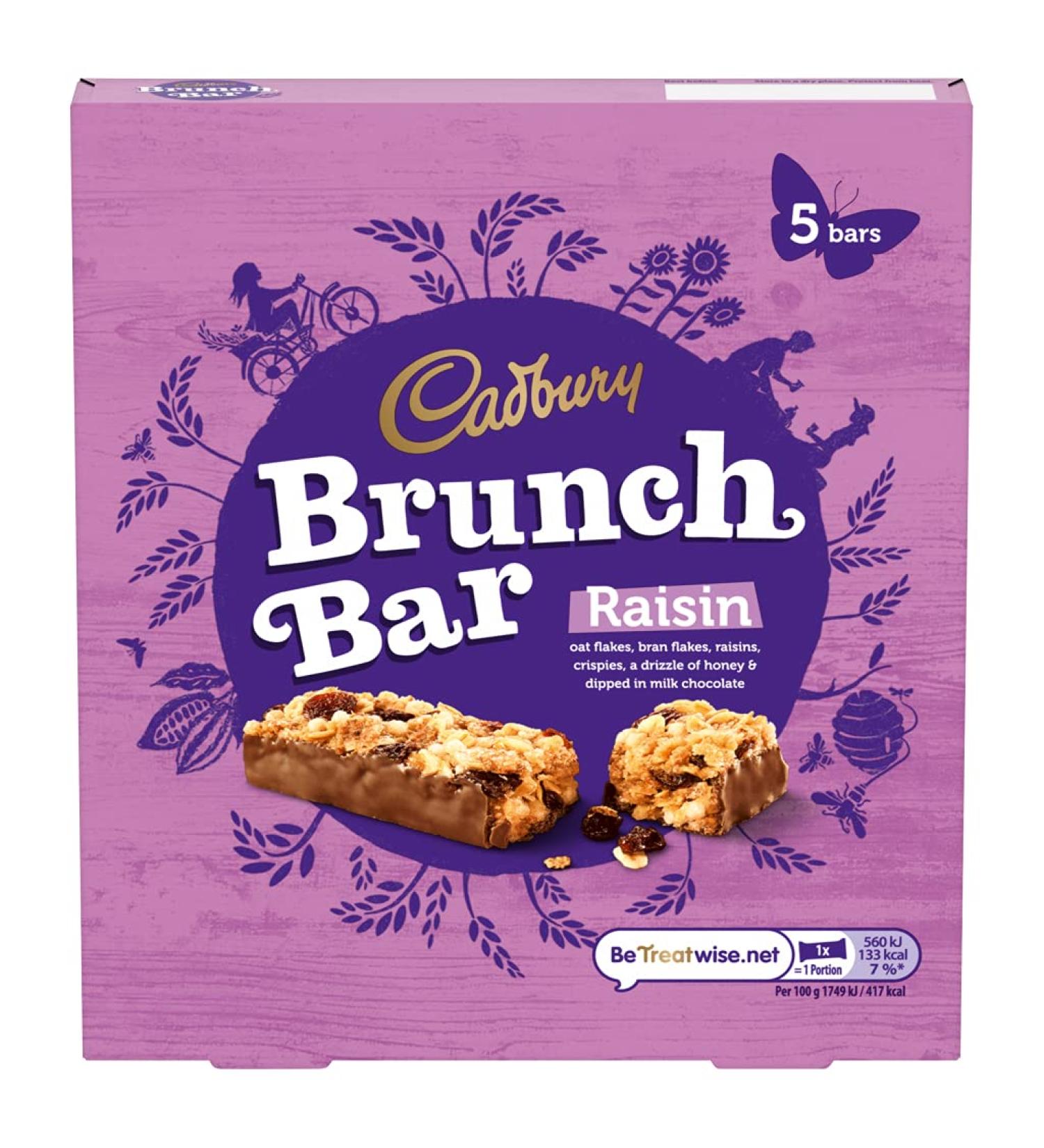 Cadbury Brunch Bar Raisin 160g