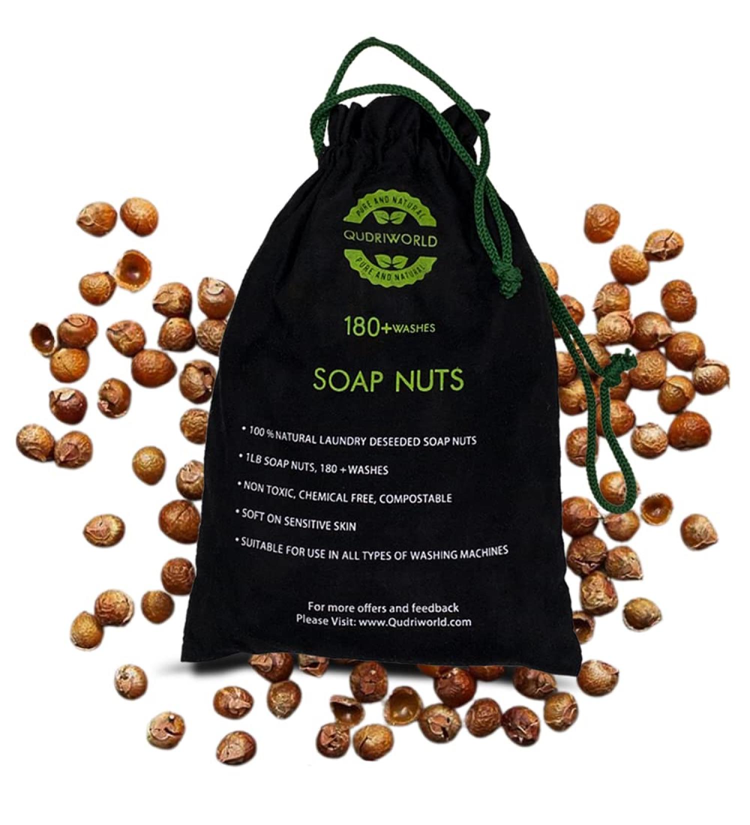 Organic Soap Nuts 1.1lbs - Eco-Friendly Laundry Detergent | 180 Washes | Fragrance-Free & Natural Fabric Softener - Buy Online on GoSupps.com