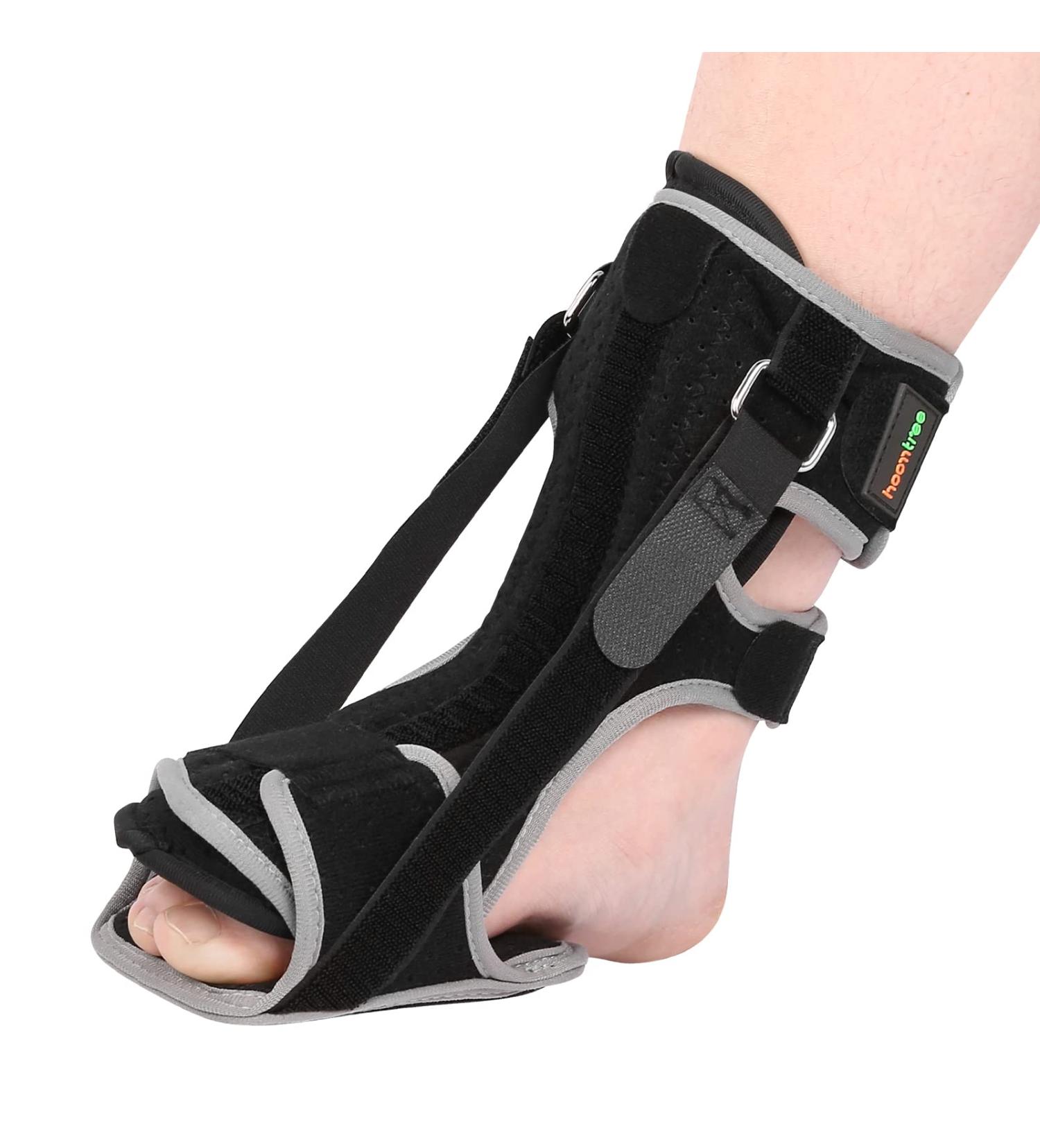 HOMTREE Plantar Fasciitis Night Splint - Adjustable Foot Brace for Plantar Fasciitis, Achilles Tendonitis, Heel Spurs - Day & Night Support for Foot Drop - Pain Relief - Buy Online on GoSupps.com