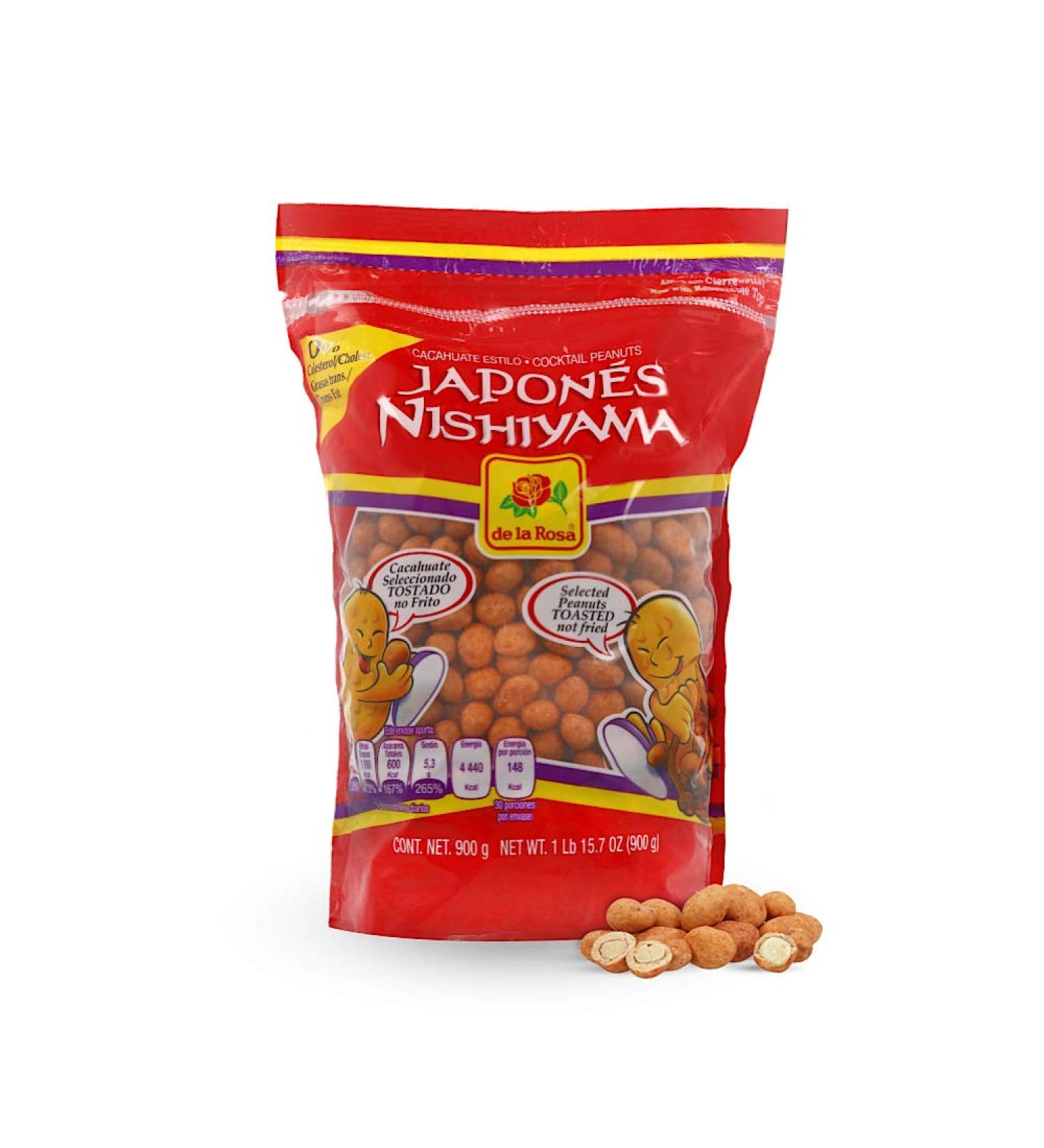 Cacahuate De La Rosa Estilo Japones Cocktail Japanese Peanuts 900g Bulk - Pack of 2 (1.98 lbs) - Buy Online on GoSupps.com