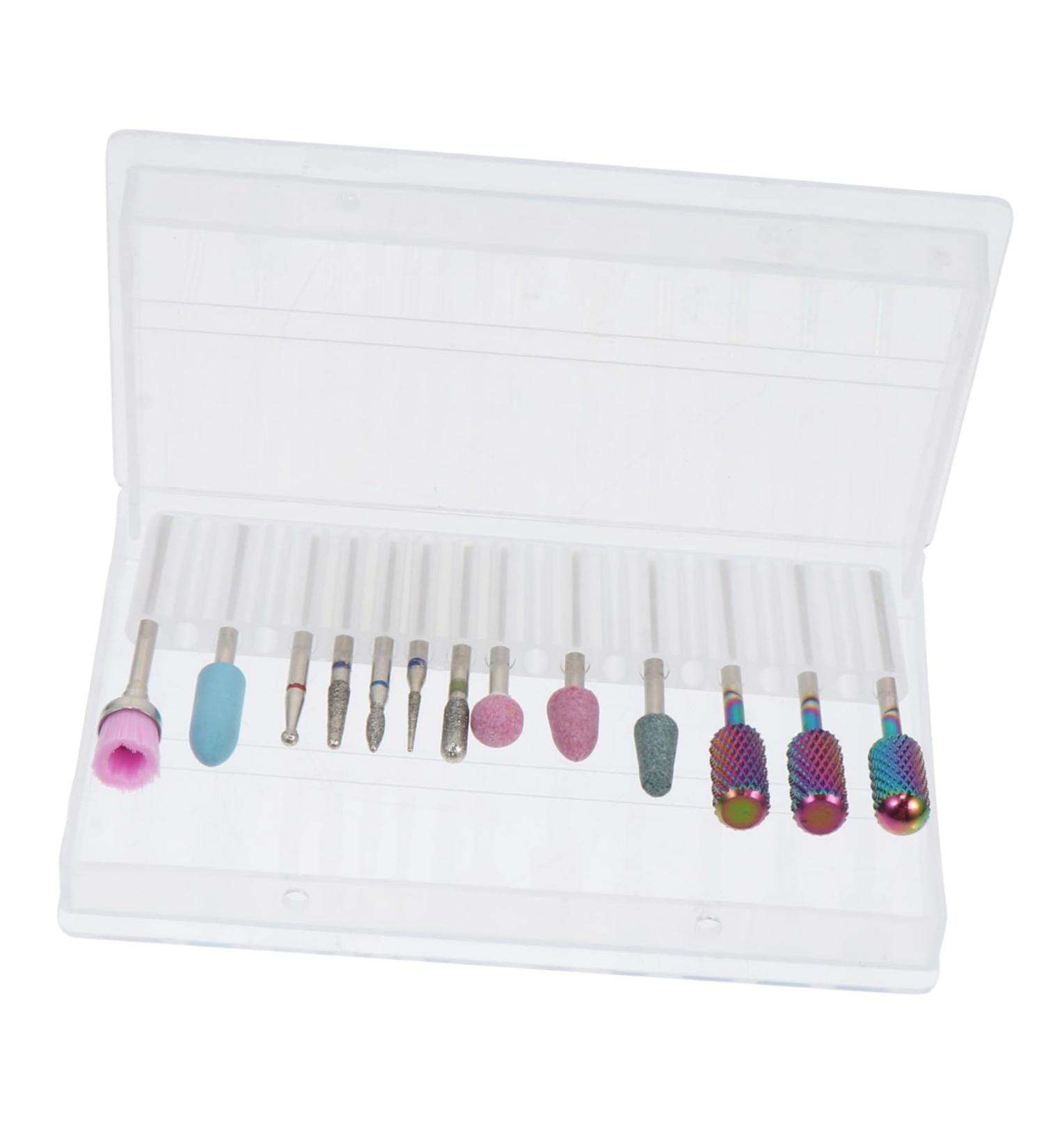 Beavorty 1 Nail Drill Set drill bits nail polishing tools nails gel remover nail drill heads manicure file bit nail polish gel manicure drill bit kit Acrylic head to rotate ceramics - Buy Online on GoSupps.com