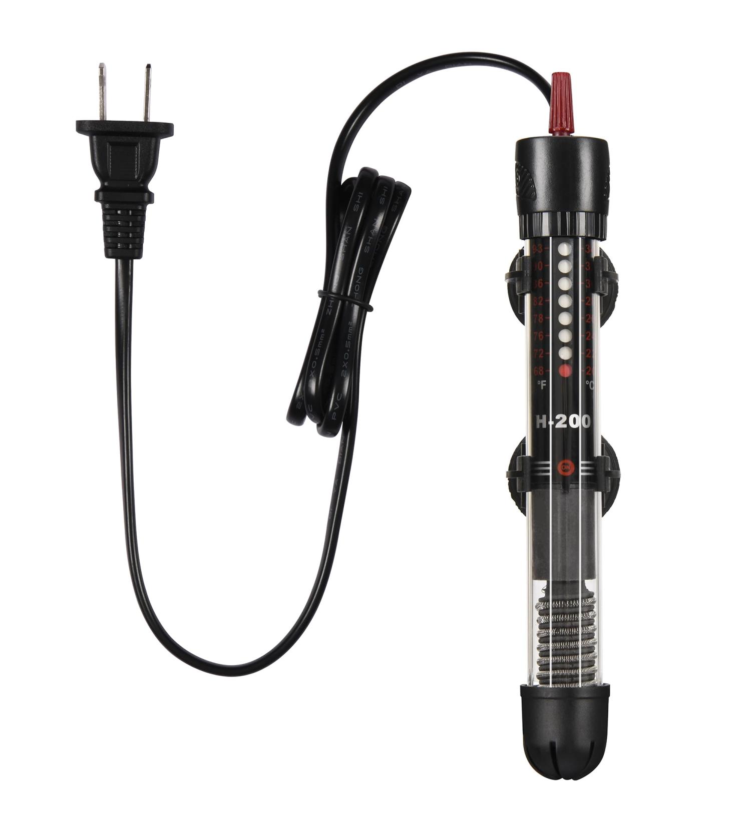 Abhirsh Aquarium Heater 50 Watt - Reliable Fish Tank and Immersion Water Heater Adjustable Temperature Submersible Thermostat Heater for 5-10 Gallon 50W - Buy Online on GoSupps.com