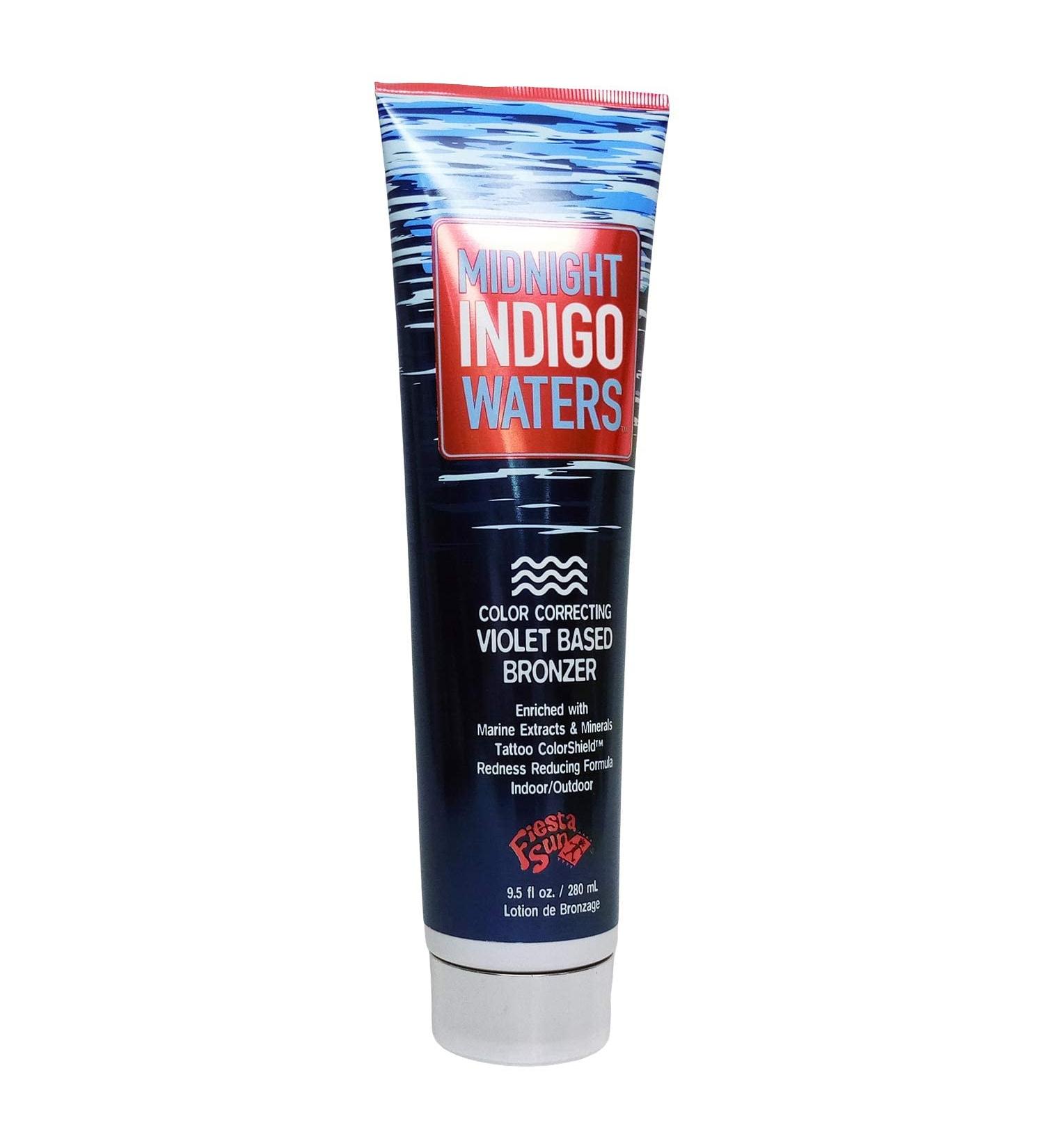 Fiesta Sun Midnight Indigo Waters Colour Correcting Violet Based Bronzer (280ml) - Buy Online on GoSupps.com
