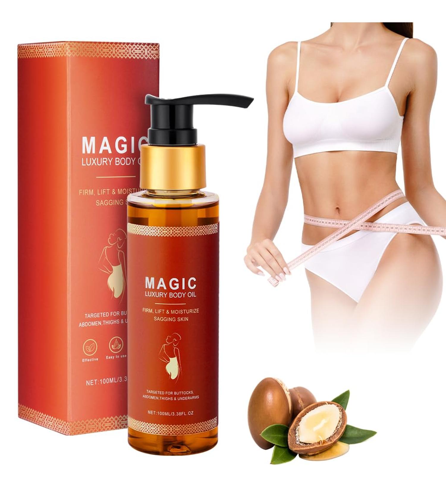 AOOWU Magic Body Oil 100ml Magic Body Oil Firming Body Oil Moisturizing Oil for Body Care Intensely Moisturizes & Reduces Fine Wrinkles For All - Buy Online on GoSupps.com