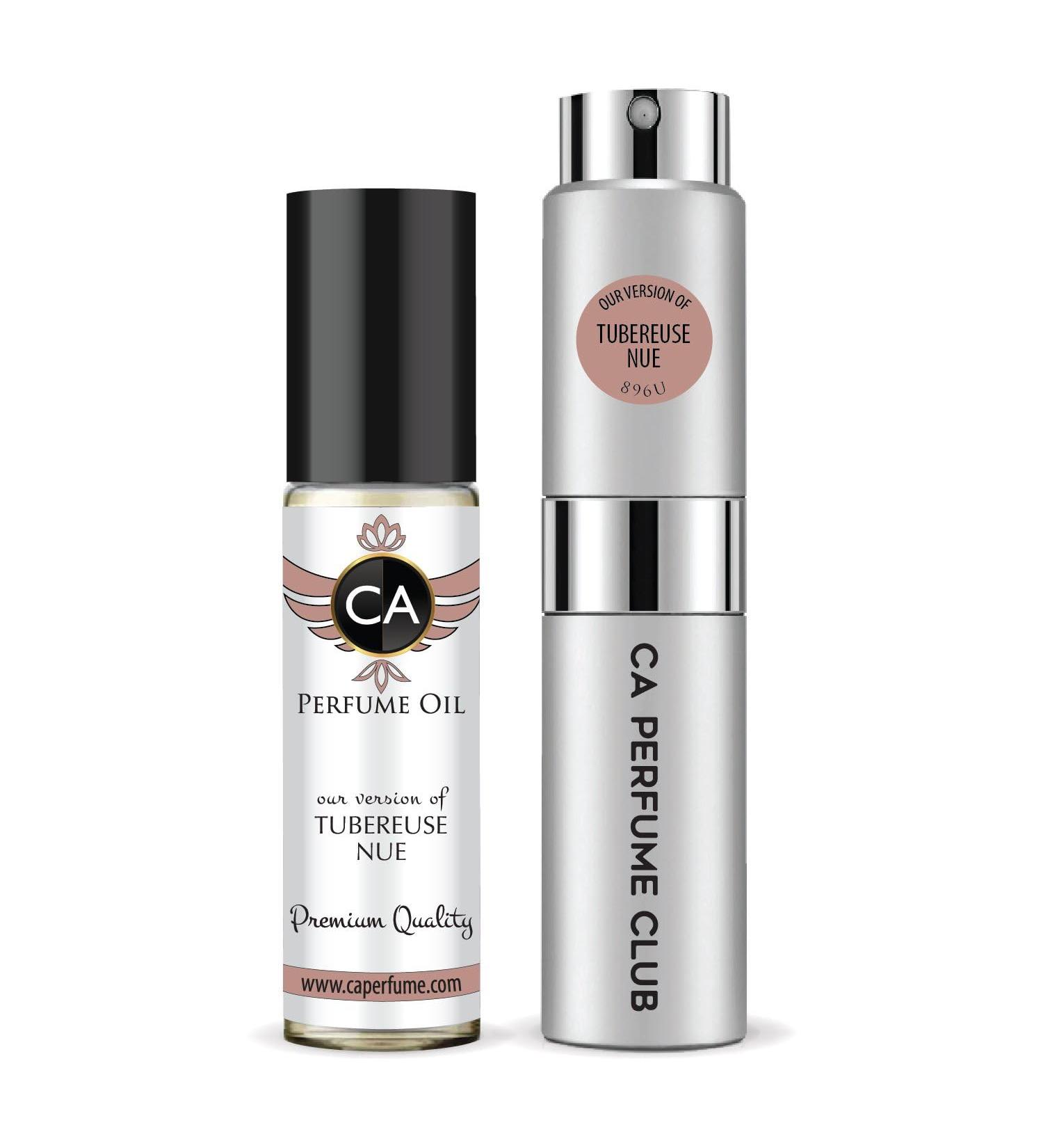 CA Perfume Duo Impression of Tubereuse Nue For Women & Men Sprayer + Body Oil Roll-On Bottles 0.27 Fl Oz+0.33 Fl Oz - Buy Online on GoSupps.com