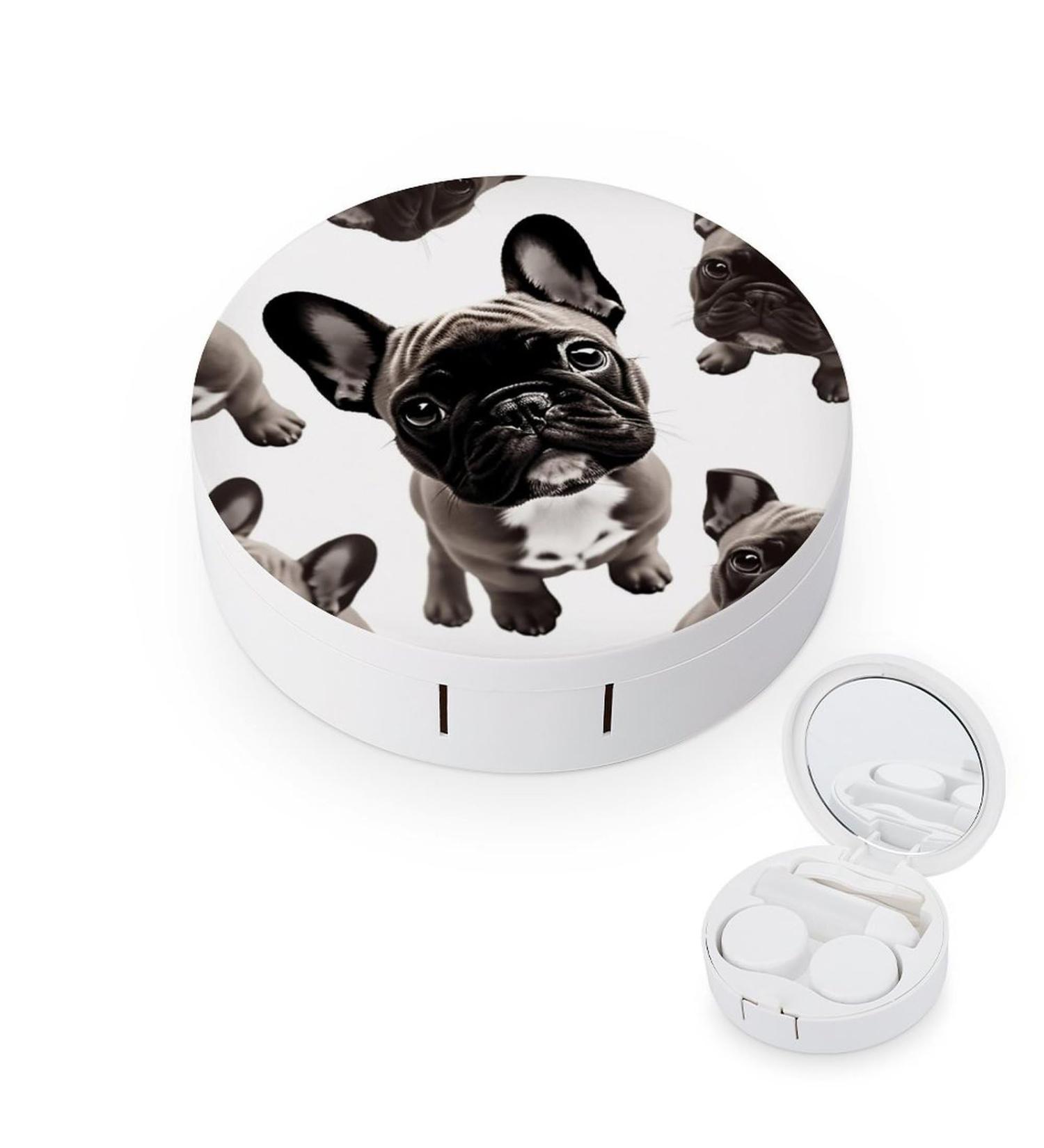 French Bulldog Contact Lens Case | Portable Travel Storage Box for Contacts - Buy Online on GoSupps.com