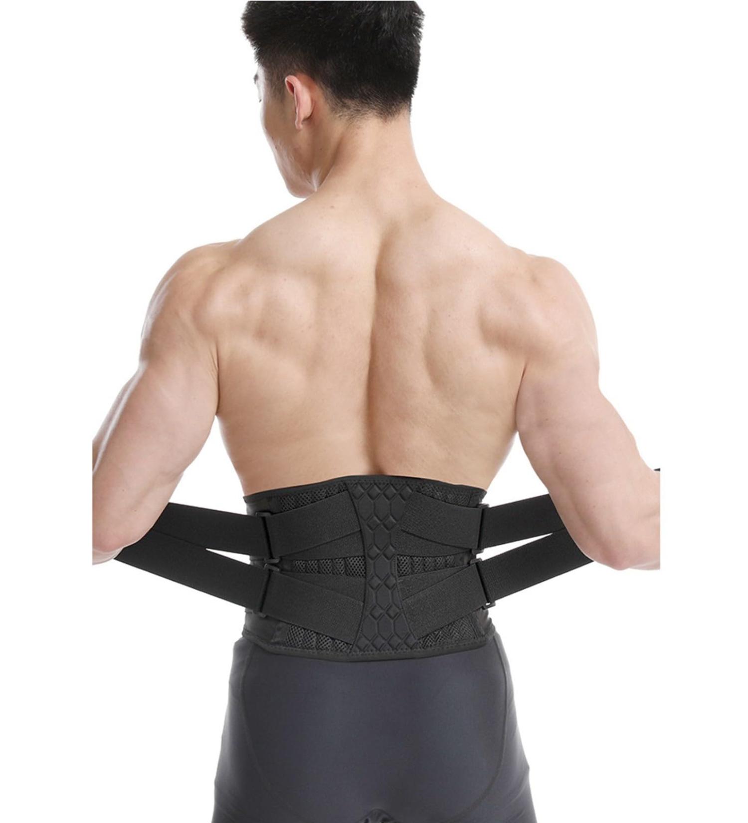 Back Support Belt for Lower Back Relief | Breathable Back Band for Men & Women | XL Size - Ideal for Work & Sports - Buy Online on GoSupps.com