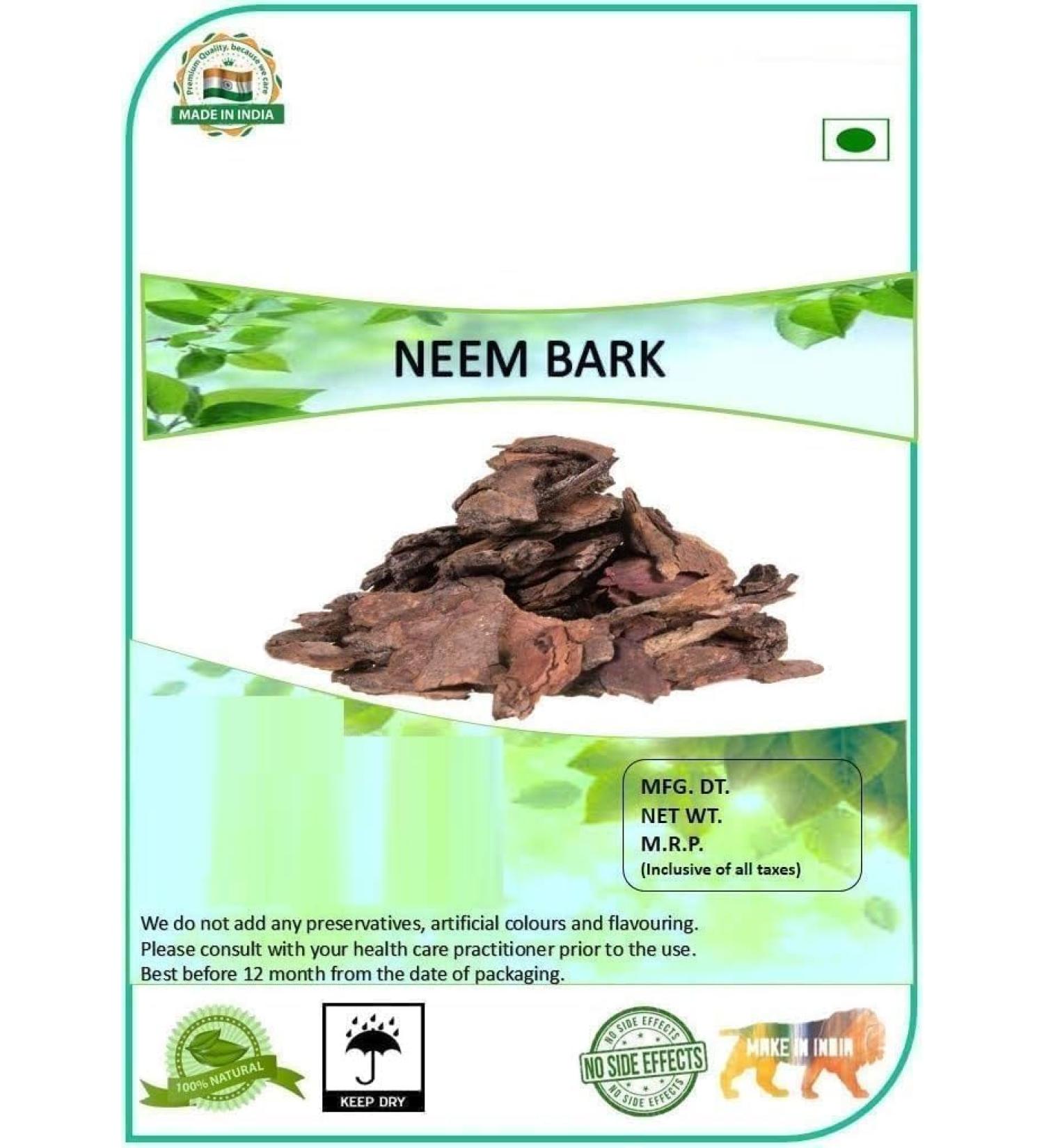 Neem Bark Neem Ki Chaal - 100 GMS | Veppam Pattai | NEEM CHHAL - Buy Online on GoSupps.com