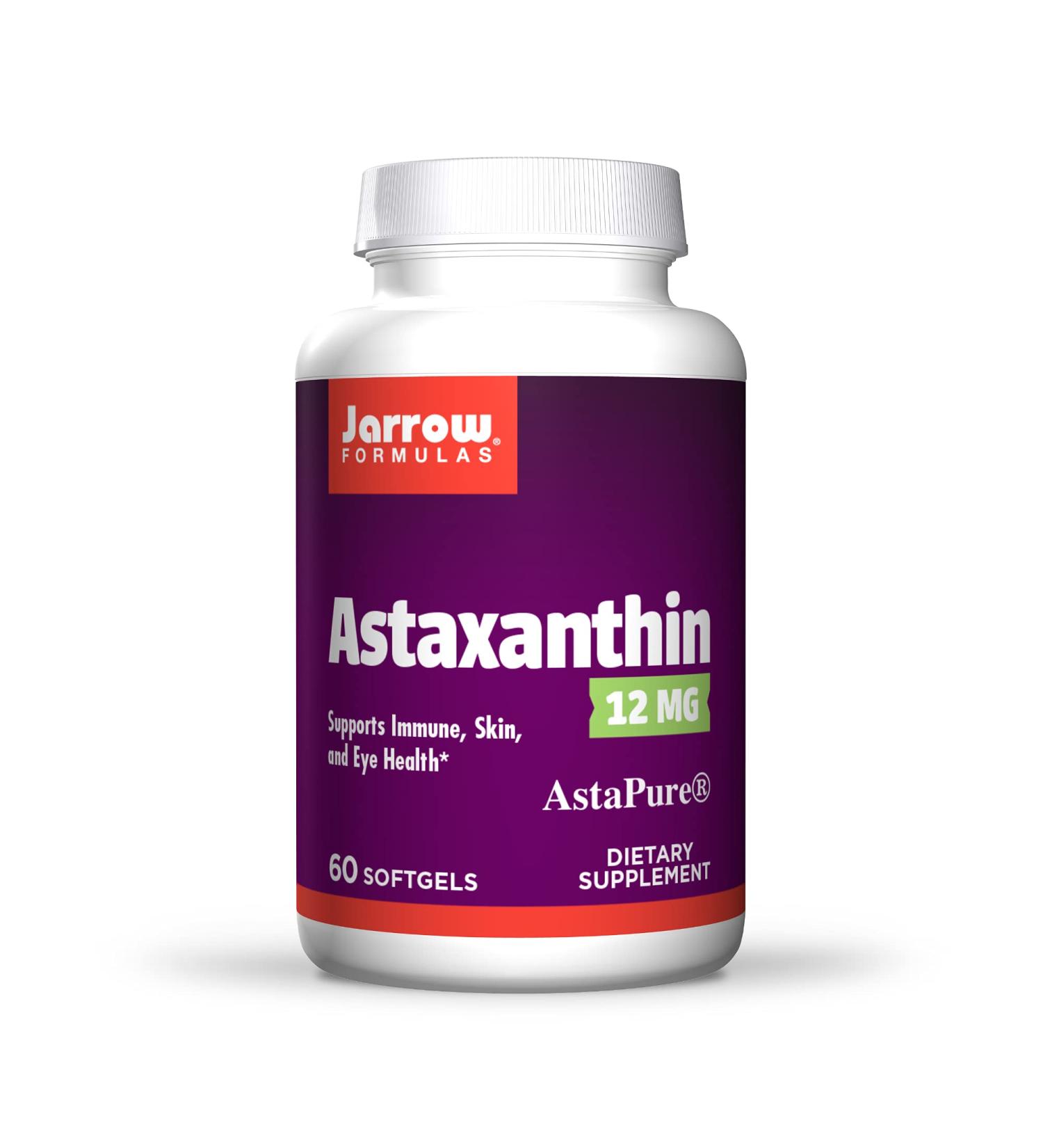 Jarrow Formulas Astaxanthin 12 mg - 60 Softgels | Powerful Antioxidant Support - Buy Online on GoSupps.com