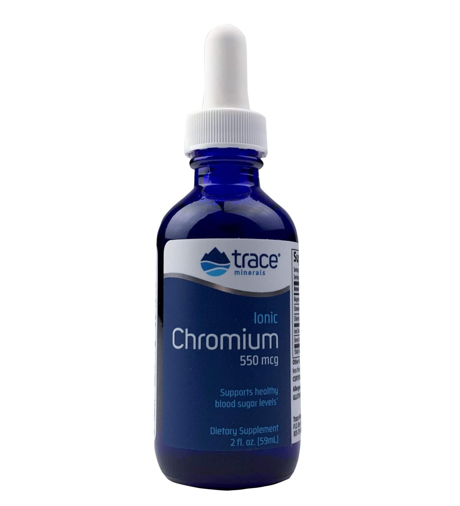 Trace Minerals Research Ionic Chromium 550 mcg 2 fl oz (59 ml)