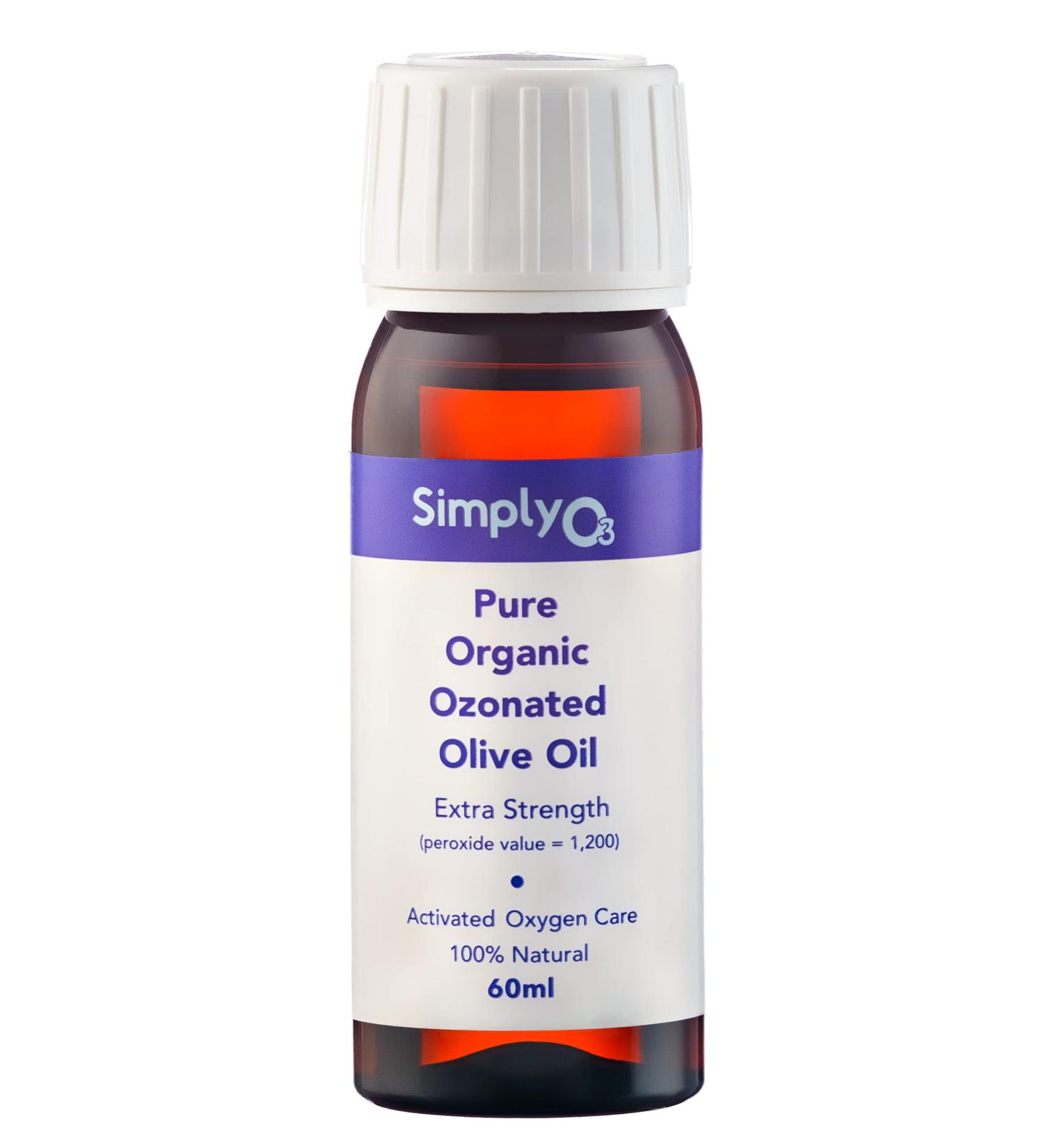 Buy Pure Organic Ozonated Olive Oil Extra Strength 1200 - Acne Anti-Aging Rosacea Treatment for Sensitive Skin - Made in Spain - Buy Online on GoSupps.com