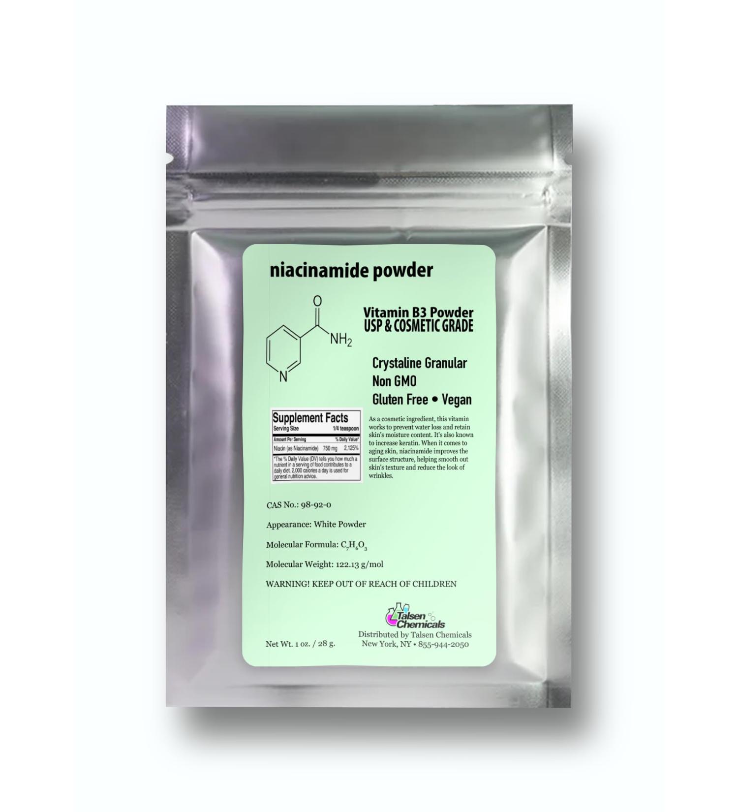 Pure Niacinamide Powder for Skin Care (Vitamin B3) DIY Niacinamide Serum Niacin Powder (1 Ounce / 28 Gram) Cosmetic Grade 1 Ounce (Pack of 1) - Buy Online on GoSupps.com