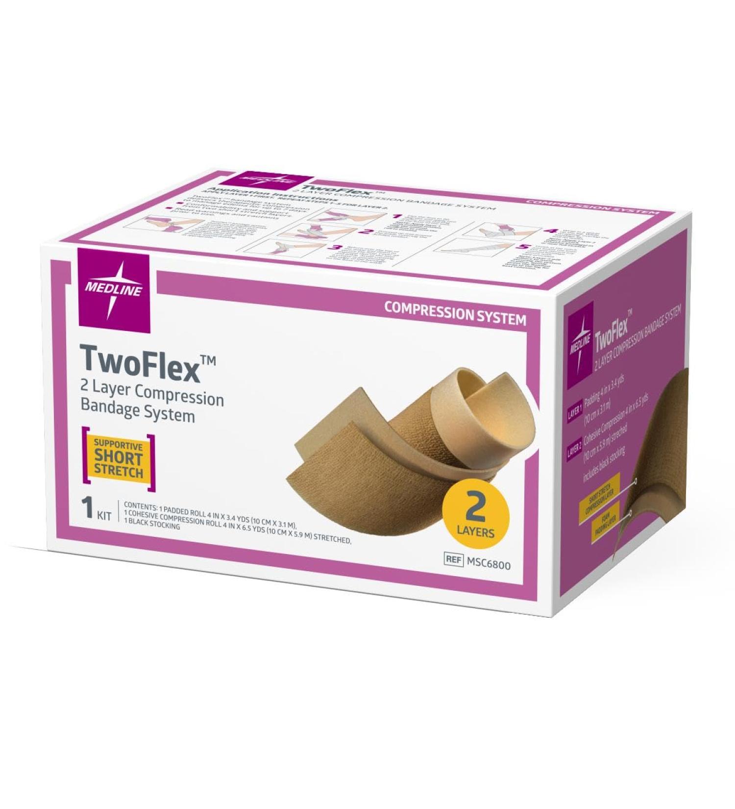 Medline TwoFlex 2-Layer Compression System - Optimal Support & Comfort for International Shipping - Buy Online on GoSupps.com