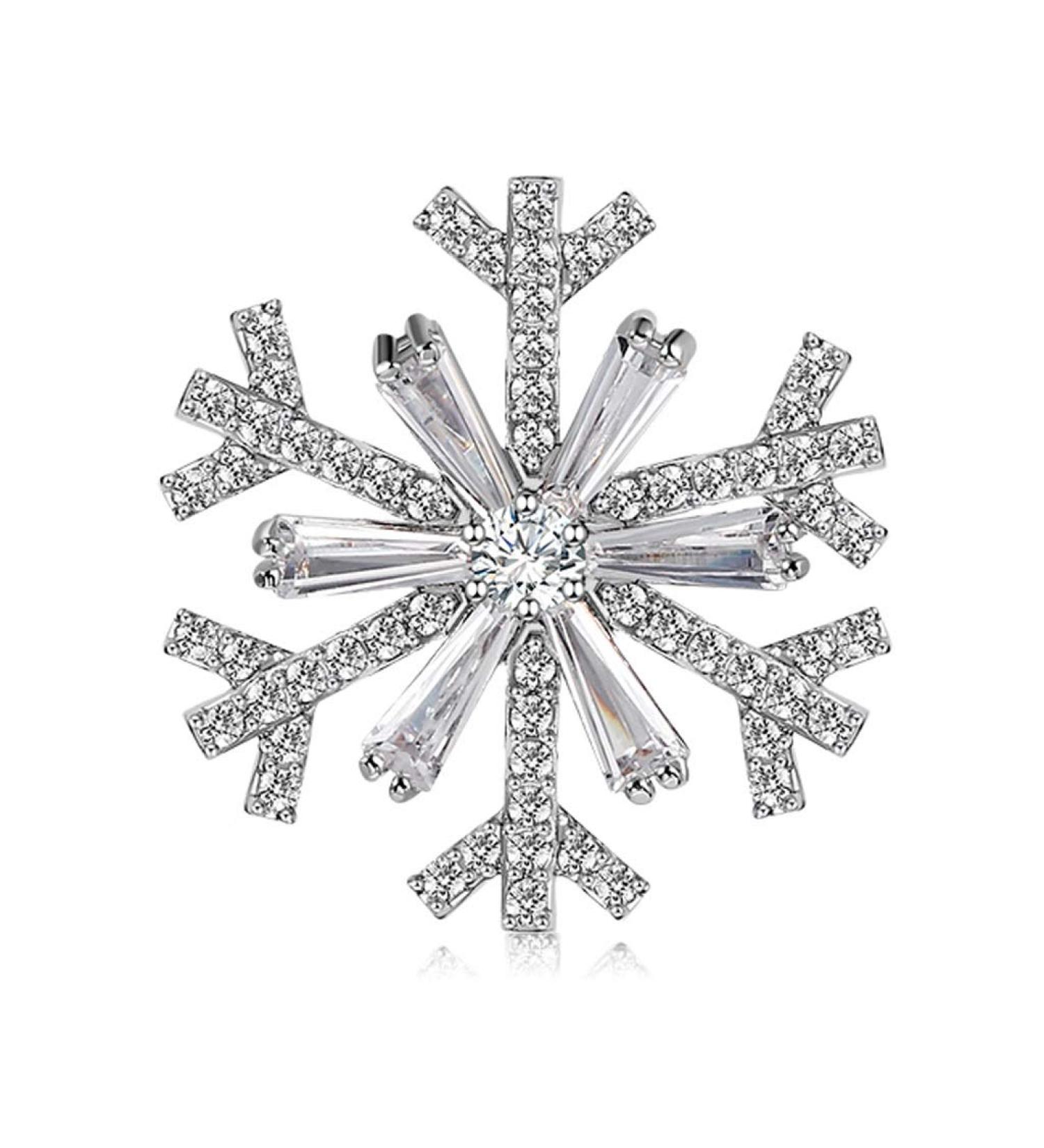 WIPPWER Pin Jewelry Gifts for Women Crystal Jewelry Winter Snowflake Brooch Pin Elegant Crystal Brooch Pins for Women Brooches & Pins - Buy Online on GoSupps.com