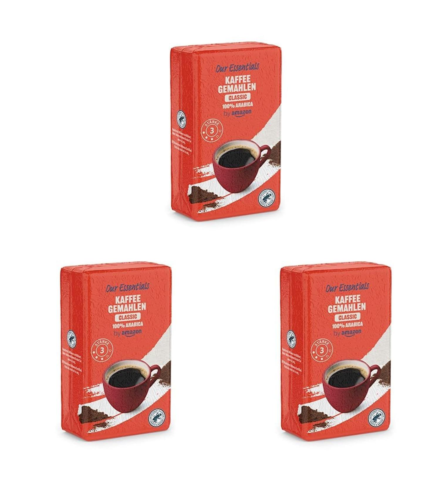 Buy Amazon Coffee Classic 100% Arabica - Ground Roasted Coffee 500g (Pack of 3) | Premium Quality International Shipping - Buy Online on GoSupps.com