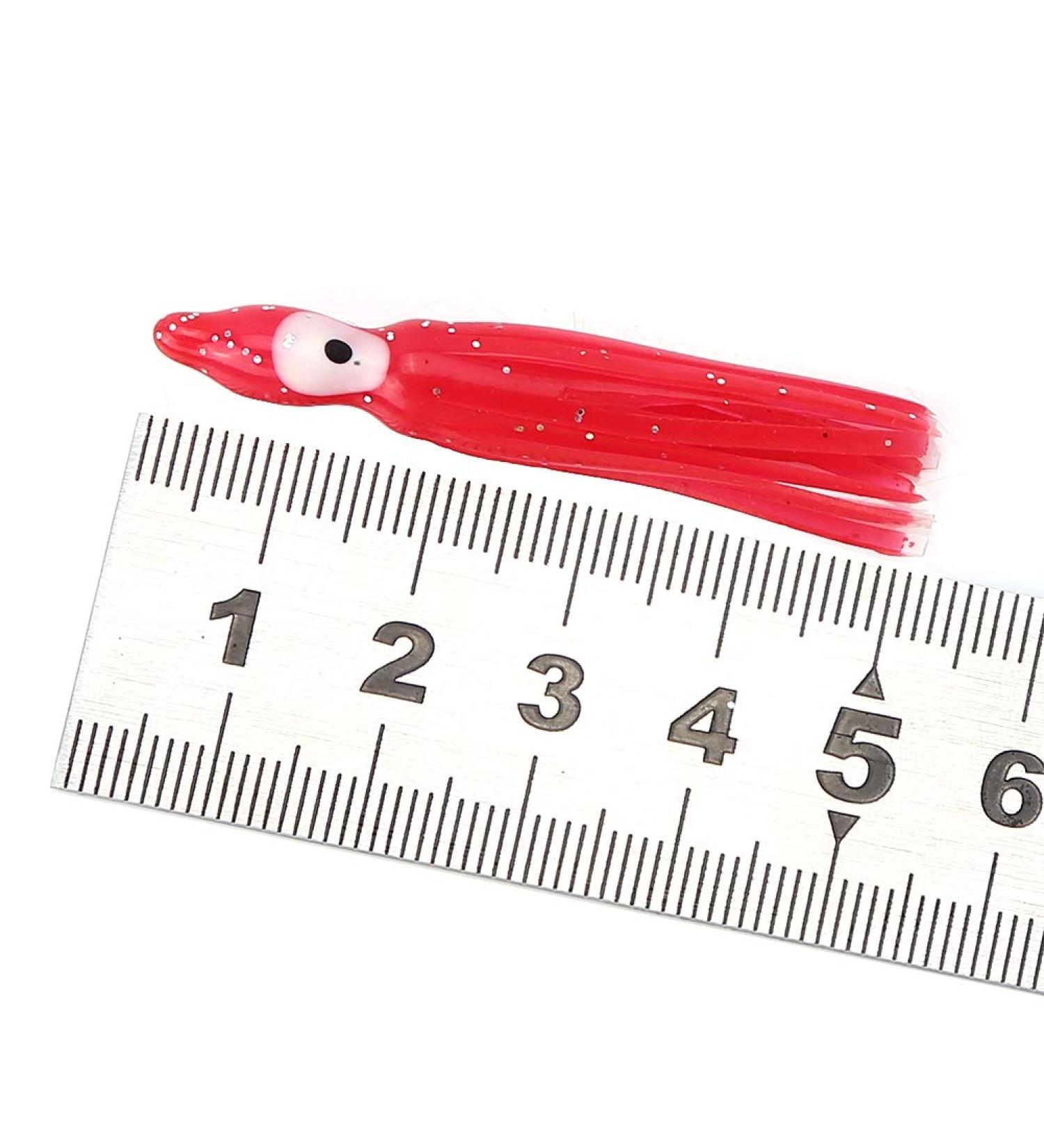 Azusumi 10 Styles 20pcs New Useful Squid Skirt Lures Soft Saltwater Fishing Lures 5CM 1 Pack of 20pcs for sale