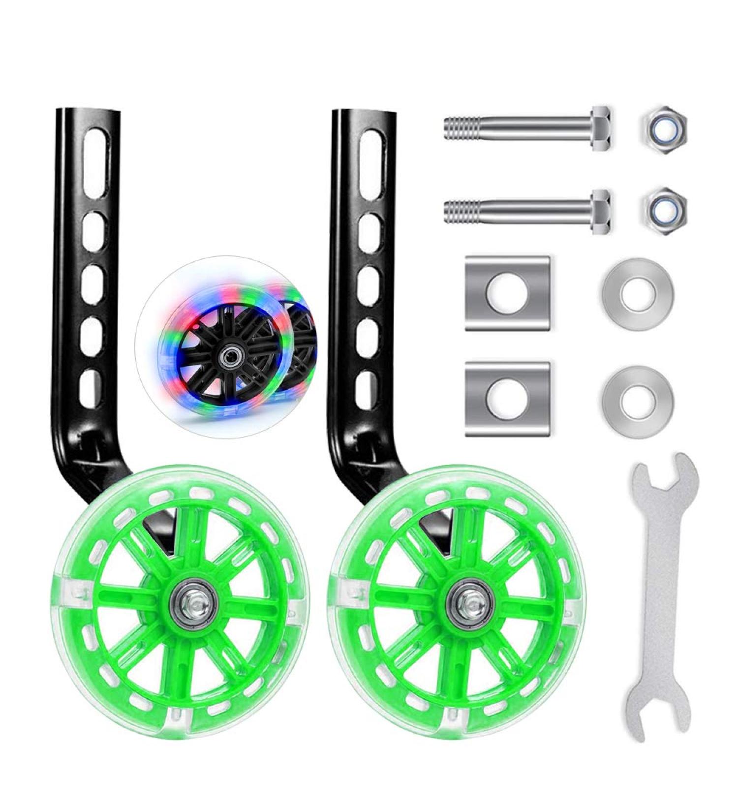 Universal Bicycle Support Wheels for Children & Adults - Green Auxiliary Wheels for Kids' Bikes | 1PC - Buy Online on GoSupps.com