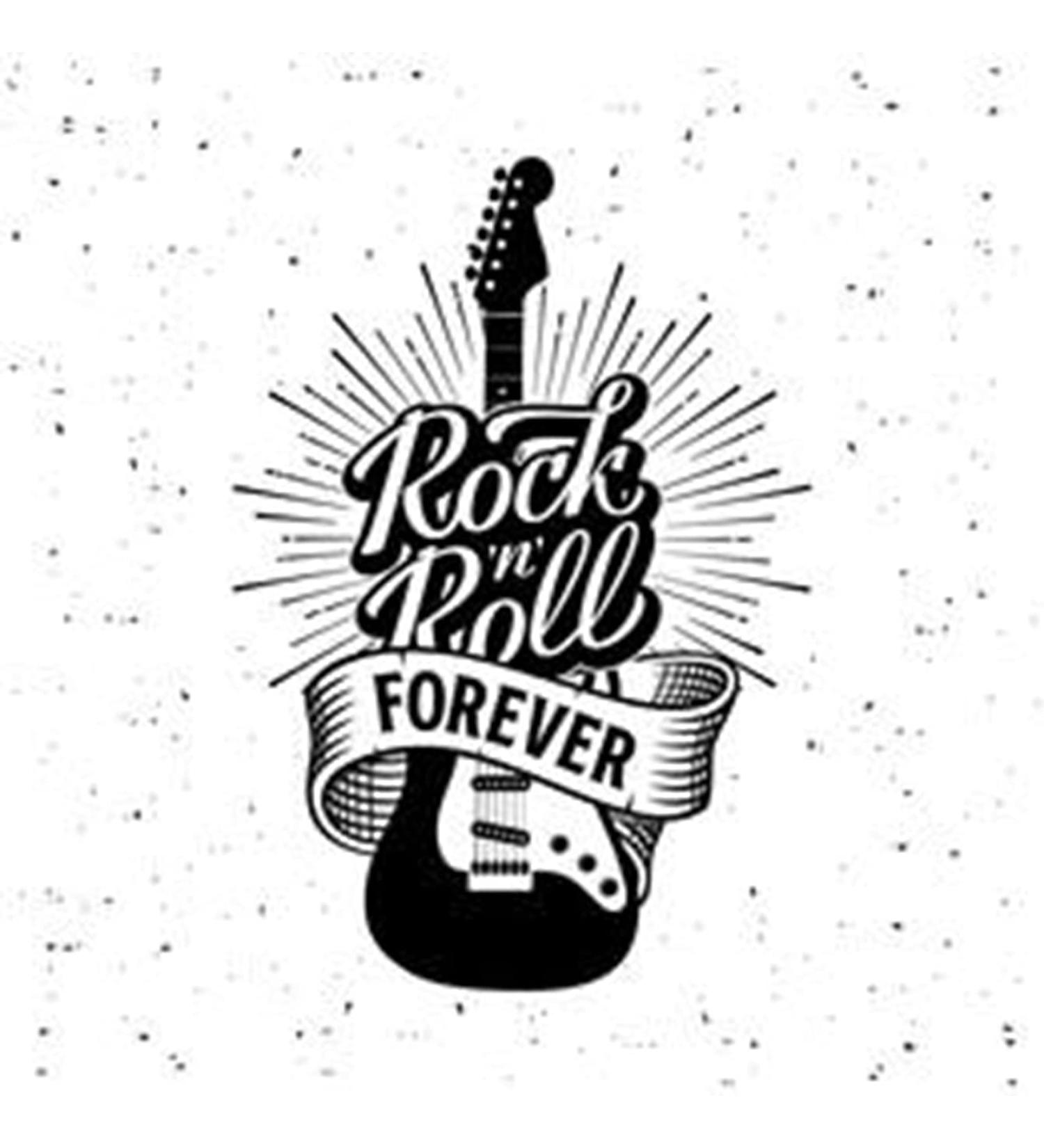 Artsure 6 Sheets Rock Festival Temporary Fake Tattoos for Men & Women - Guitar Ribbon Design - Neck, Arm, Chest - 3.7 x 3.7 Inch - Buy Online on GoSupps.com