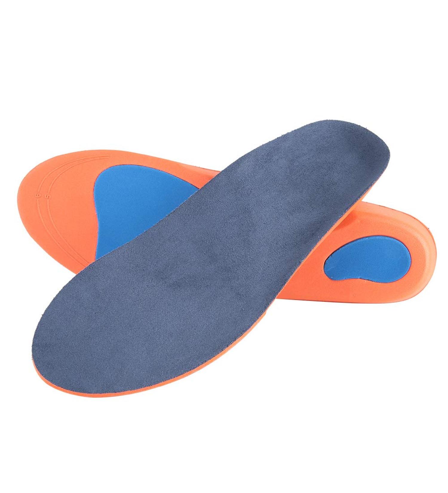 Orthopedic Insoles for Flat Feet & Plantar Fasciitis - Elastic EVA Shoe Inserts for Foot Pain Relief - Buy Online on GoSupps.com