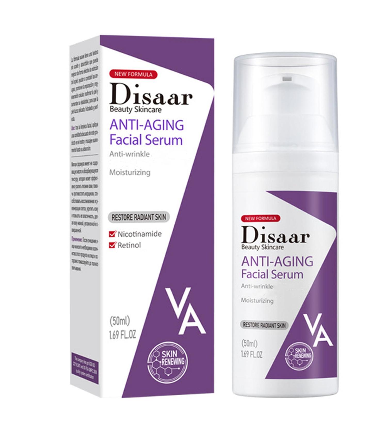 Anti Aging Facial Serum - Retinol Serum for Face - Retinol Anti Wrinkle Face Serum with Niacinamide - for Face Anti Aging Moisturizing Fine Line and Wrinkles 50ml - Buy Online on GoSupps.com