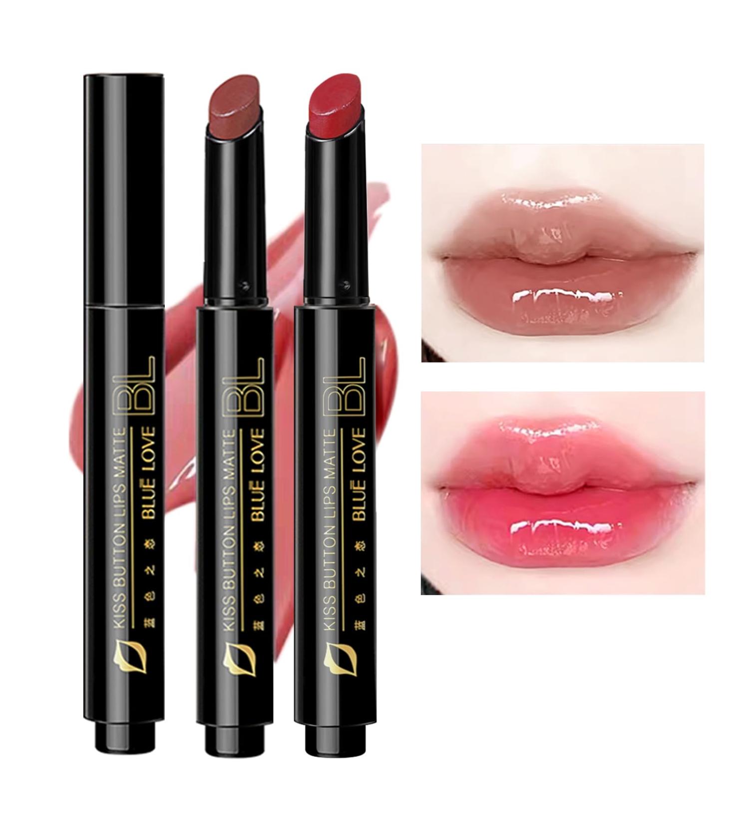 2PCS Jelly Lip Gloss - Shiny Moisturizing & Plumping Effect - Long-Lasting Complexion & Melting Balm - Plump & Hydrated Lips (Cinnamon Latte & Peach Oolong 2PC) - Buy Online on GoSupps.com