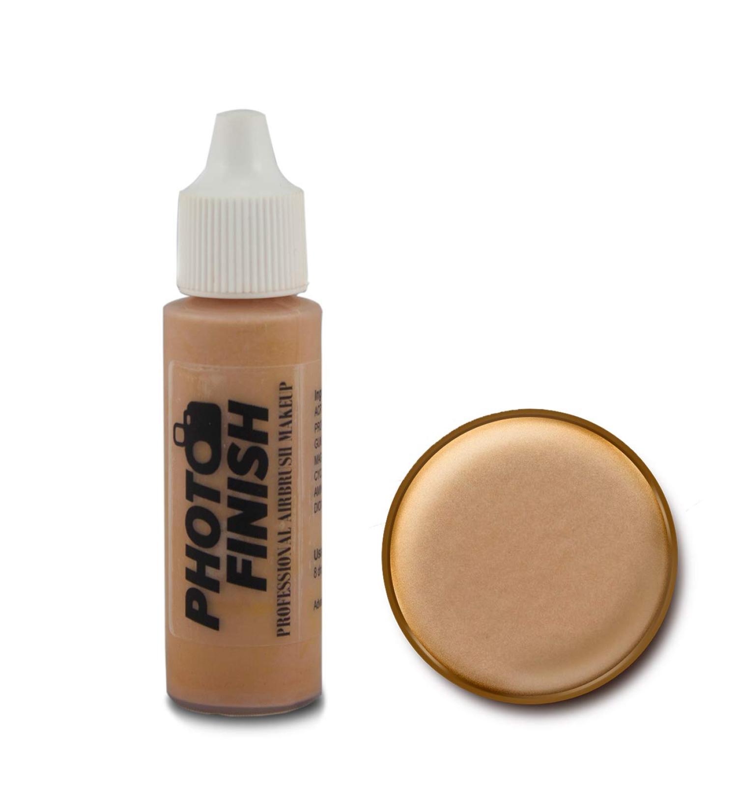 Photo Finish Professional Airbrush Makeup Foundation airbrush makeup water and sweat resistant long-wearing works with airbrush makeup kits (.5 fl oz Medium Beige Matte) .5 Fl Oz Medium Beige Matte