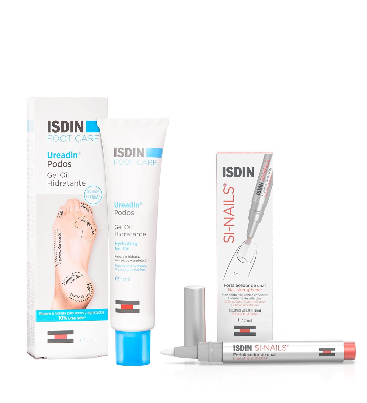ISDIN UREADIN PODOS Moisturizing Gel Oil & SI-Nails for Healthy Nails | 75ml Foot Care Solution - Buy Online on GoSupps.com