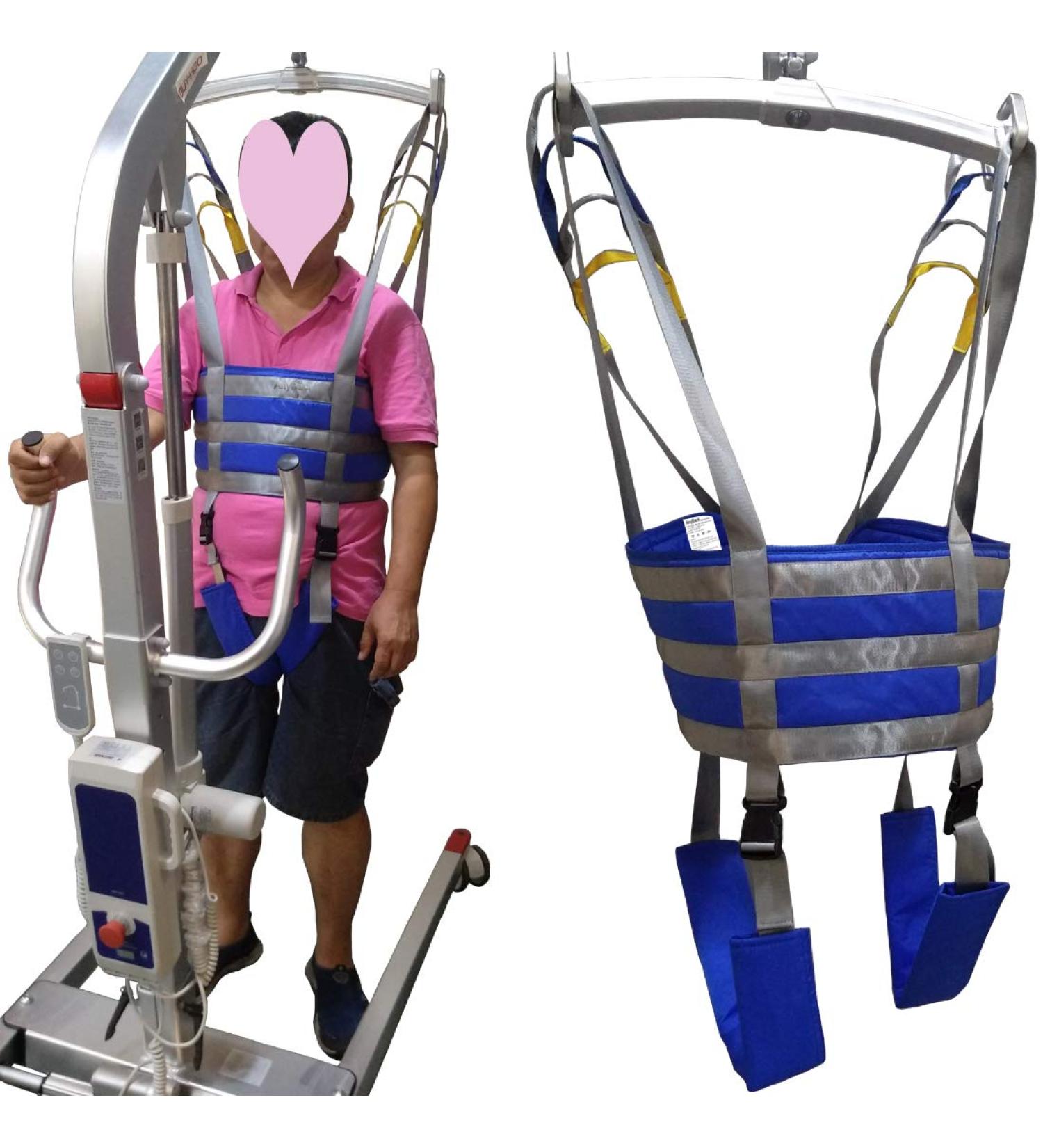 Patient Lift Walking Slings Medical Standing Aid Strap Invalid Toileting Transfer Belt Full Body Divided Leg Trainers Exercise Support for Thigh Hip Waist Lumbar Back with Padded Chest Buffer Large Load Capacity 503 Lbs AnyBack - Buy Online on GoSupps.com