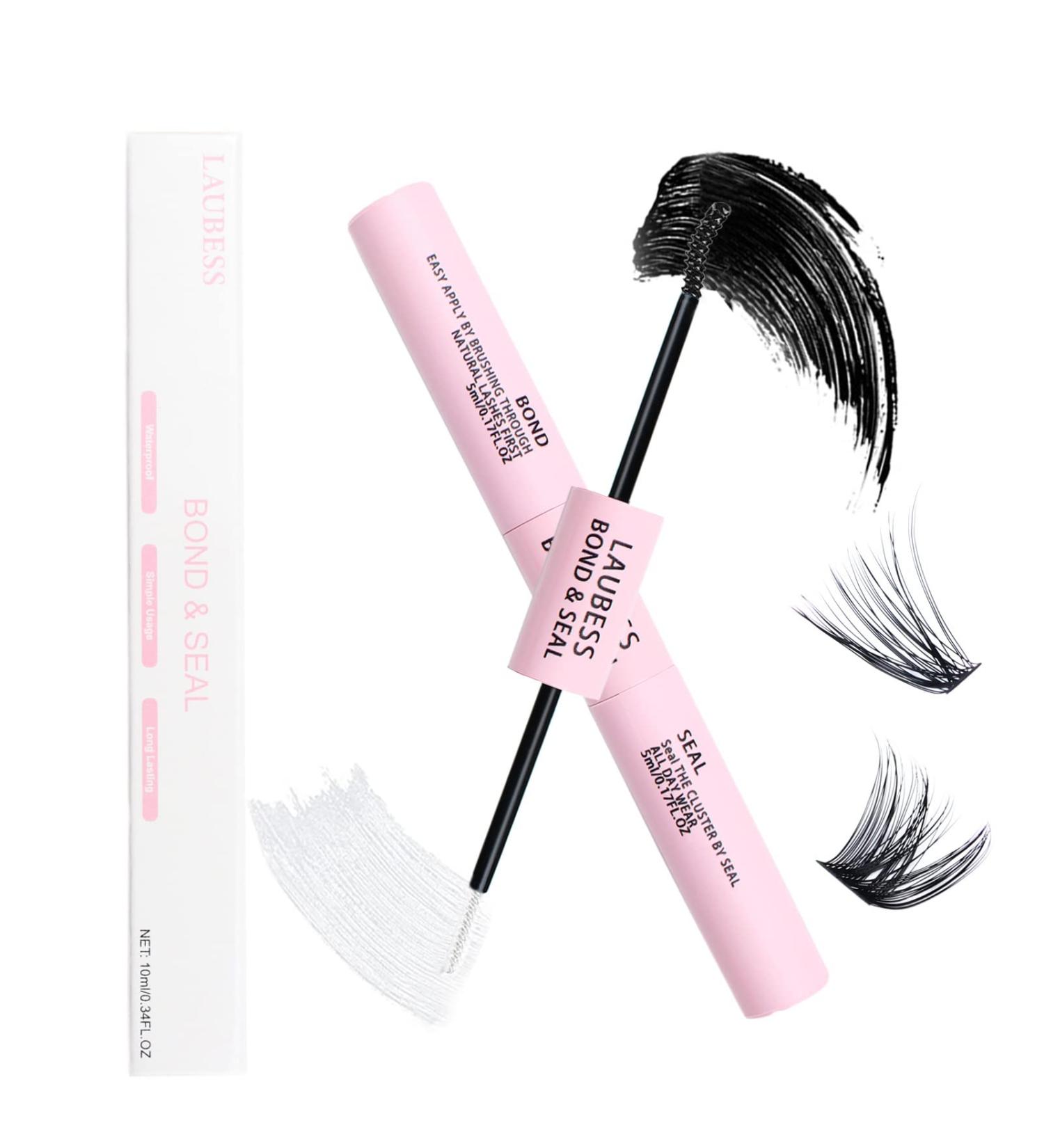 Cluster Lash Glue Kit | Long Lasting & Waterproof DIY Lash Extension | Sensitive Eyes Safe | 5ml+5ml - Buy Online on GoSupps.com