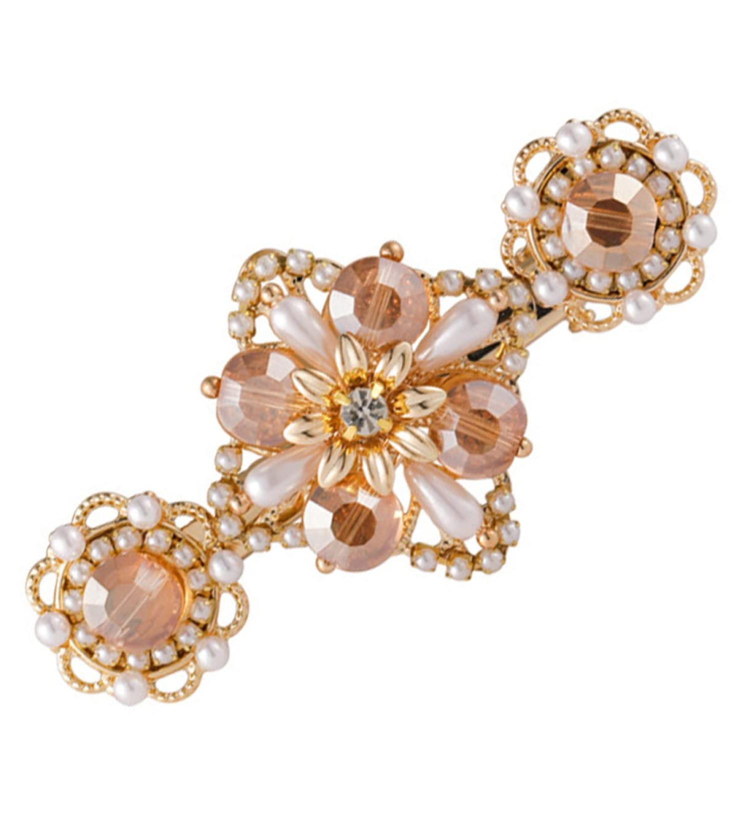 DOITOOL 1pc Hairpin Floral Hair Accessories Girl Hair Accessories Pearl Hair Accessories Hair Barrettes Girl Headwear Pearl Clips Hair Clip Birthday Alloy Bangs Crystal Flower Miss - Buy Online on GoSupps.com