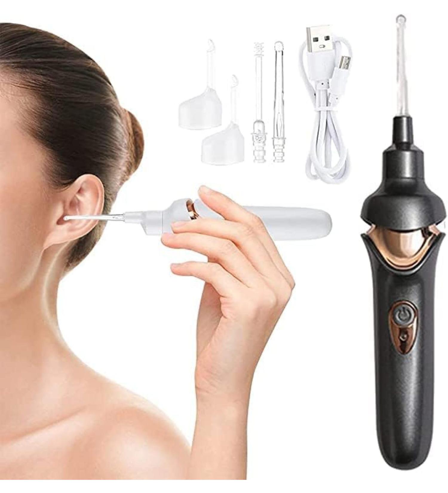 5-in-1 Electric Ear Wax Removal Kit Ear Cleaning Tool Vacuum Ear Cleaner Tool Kit with LED Lights Ear Cleaner Tool with Double Size Heads for Adults and Children Energy Class A Grey YUYANAIAI - Buy Online on GoSupps.com