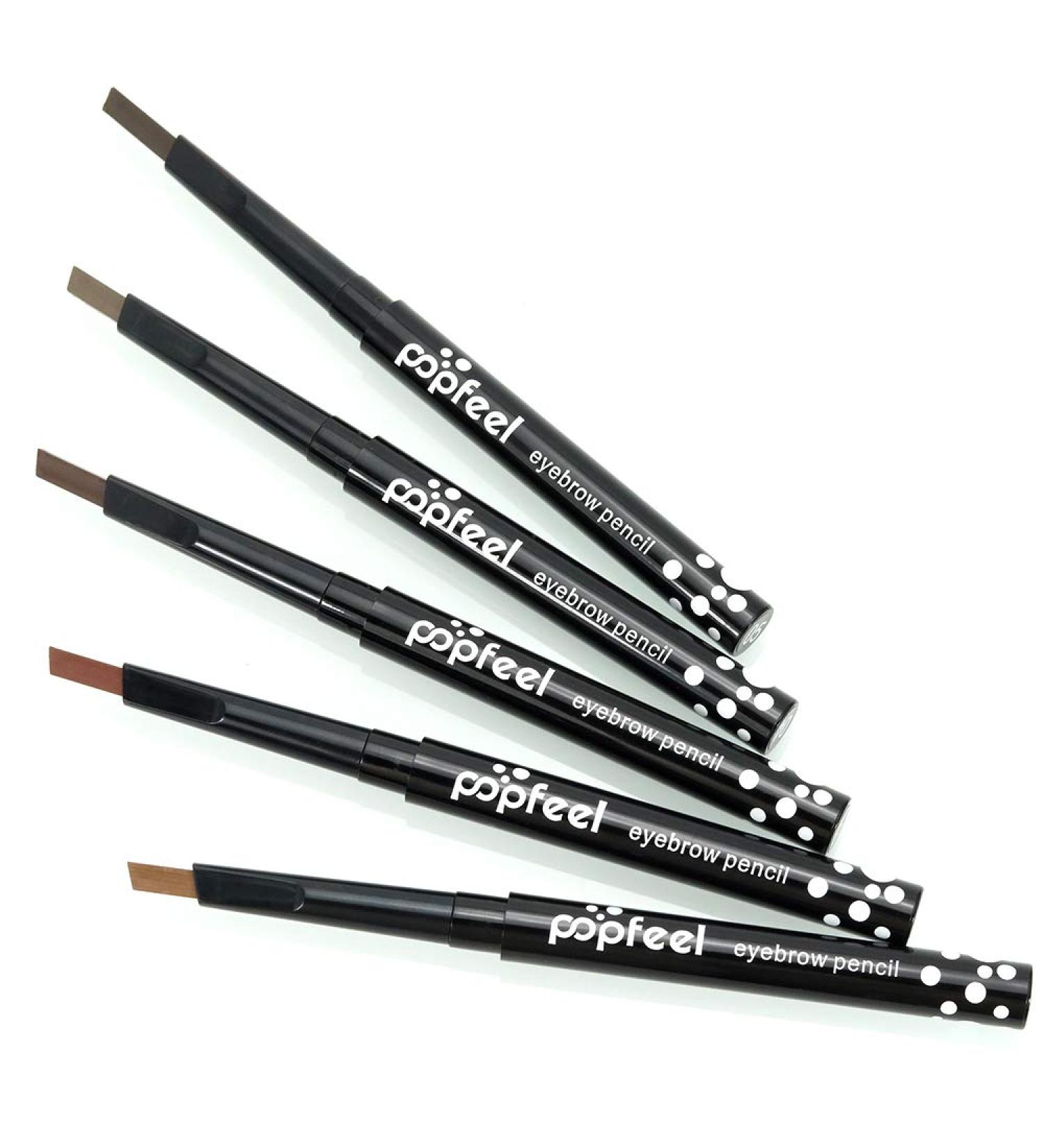 Popfeel Waterproof Eyebrow Pencil - Long Lasting Makeup Tool in Light Coffee Shade - Buy Online on GoSupps.com