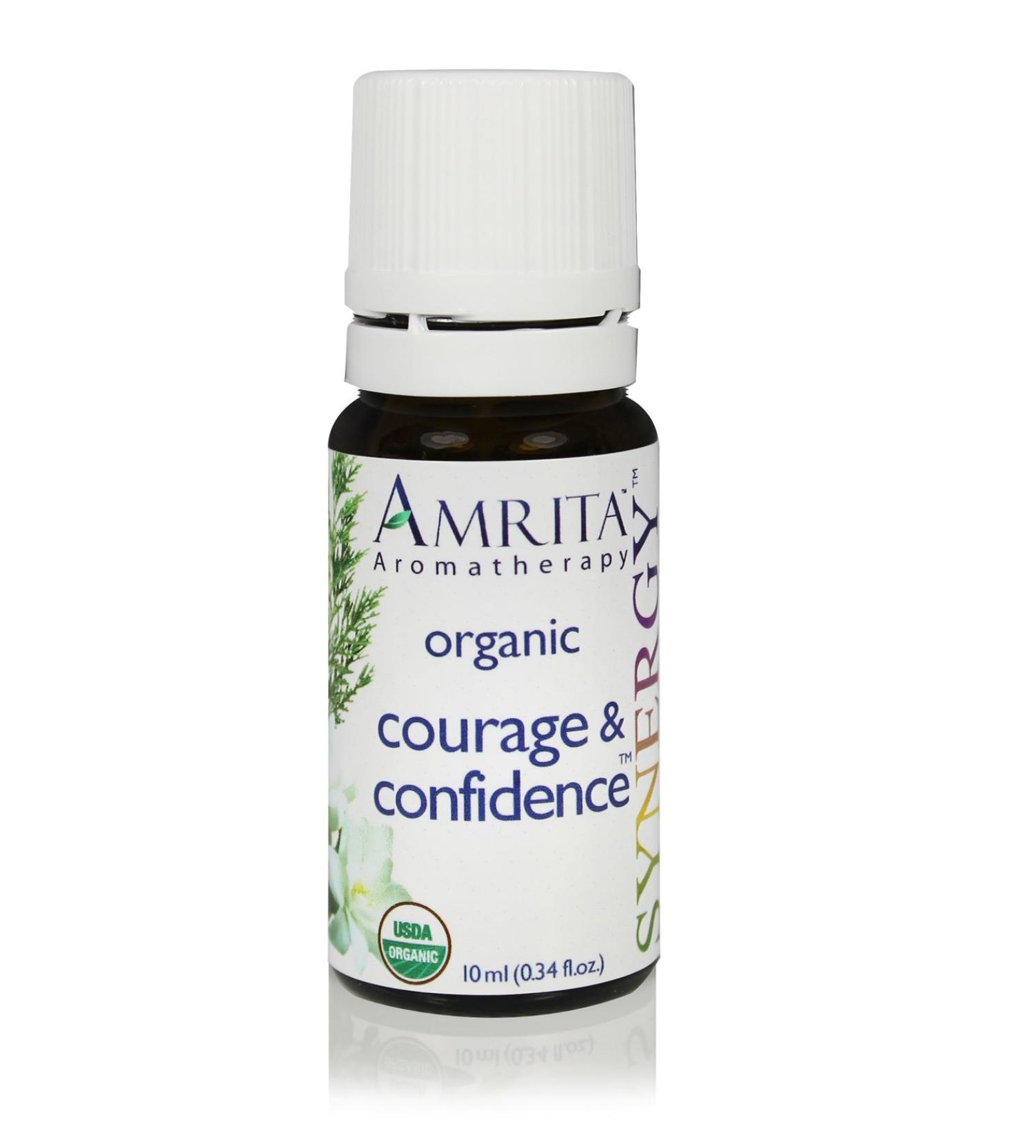 Courage & Confidence Synergy Essential Oil Blend (Natural Confidence Booster) Organic Essential Oil Blend of Atlas Cedar Spikenard (Nardo) & Balsam Fir -Size: 60ML Cedar 0.34 Fl Oz (Pack of 1)