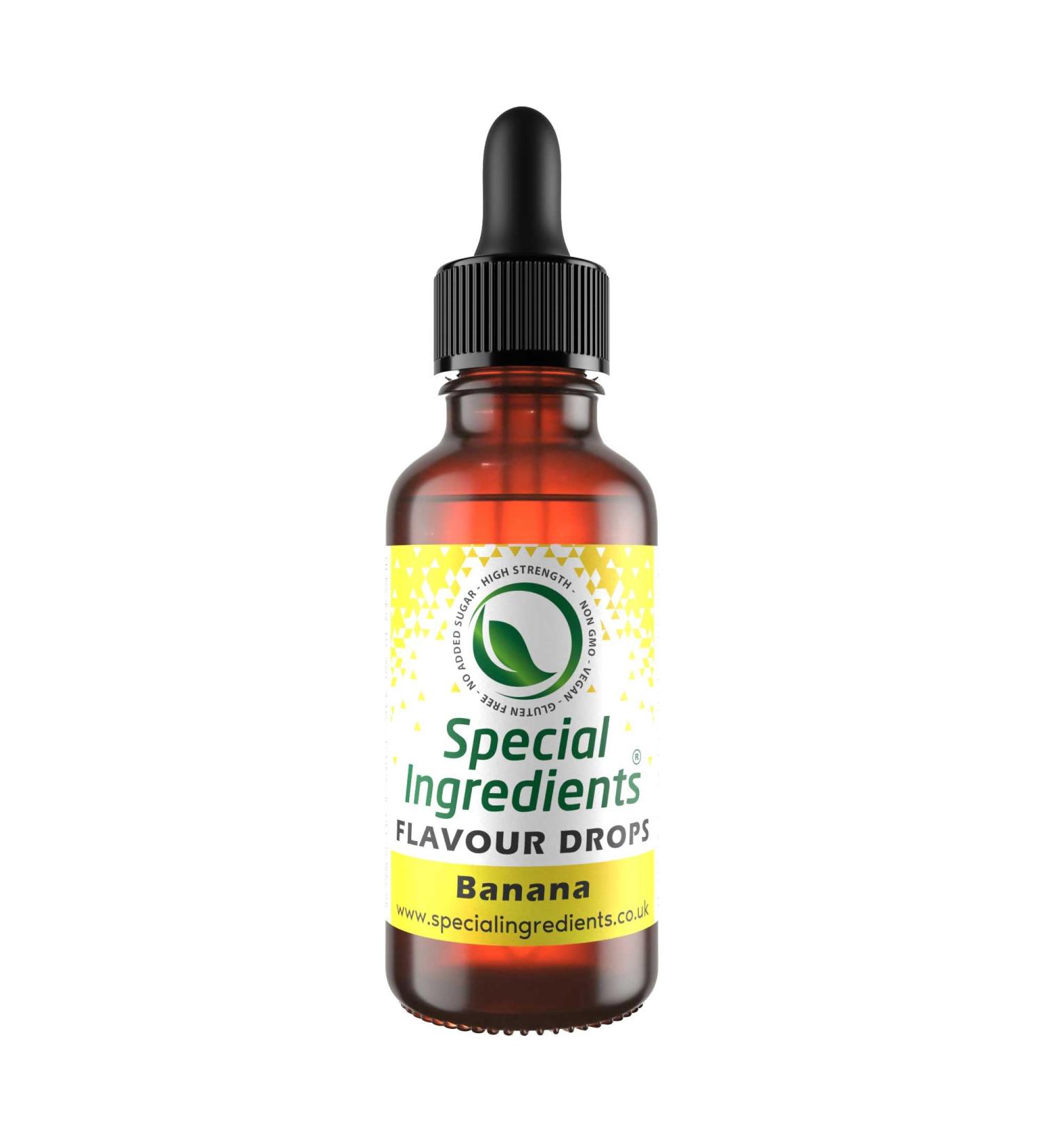 Banana Flavour Drop 500ml - Highly Concentrated Vegan & Gluten-Free Food Flavoring - Buy Online on GoSupps.com