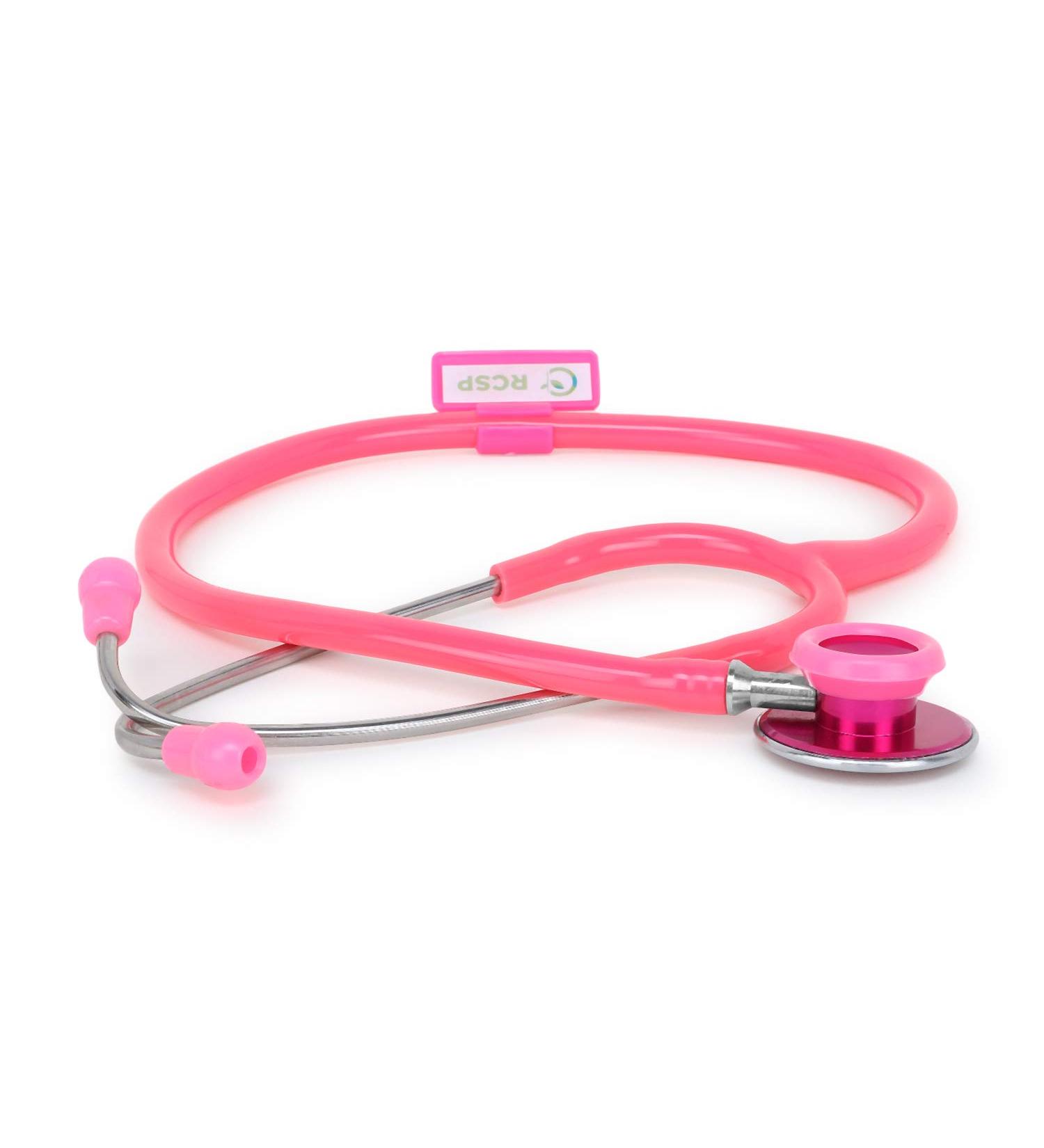 Acoustic Stethoscope for Doctors & Students | Lightweight Flexible Soft Ear Knobs | Pink Edition - Shop Internationally - Buy Online on GoSupps.com