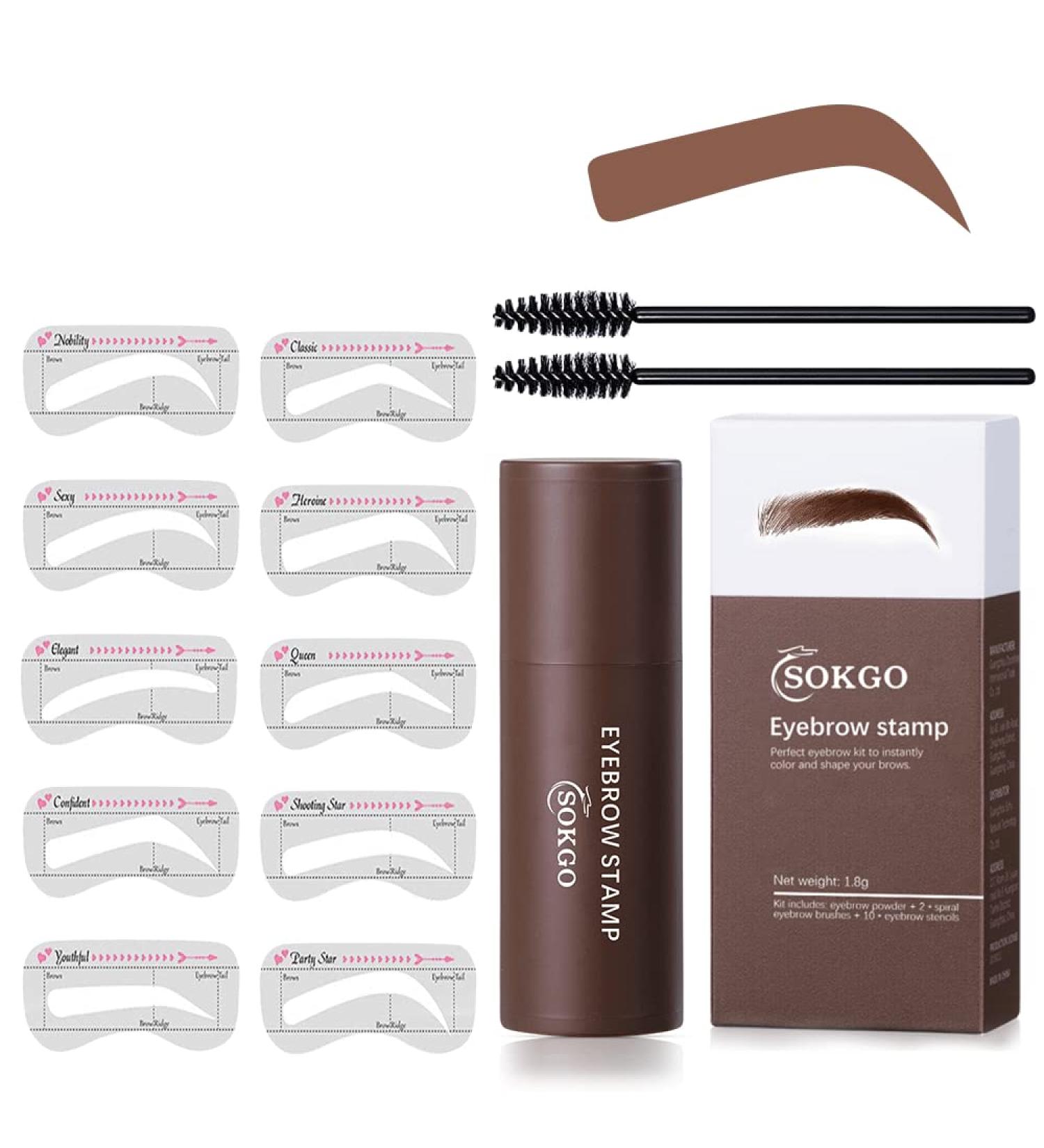 Professional Eyebrow Stamp Kit in Auburn - Long-lasting One Step Stencil for Women - Buy Online on GoSupps.com