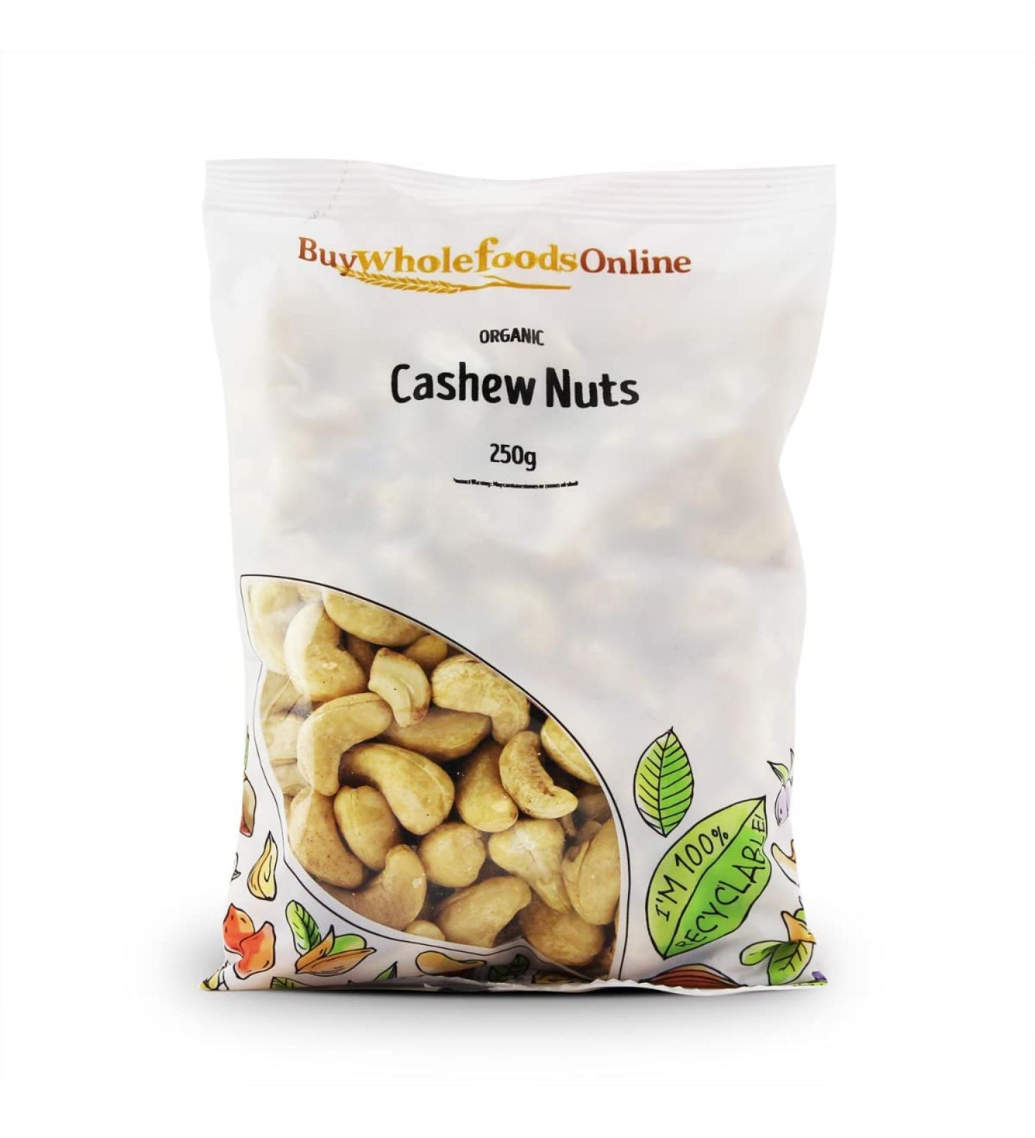 Organic Cashew Nuts 250g (BWFO)
