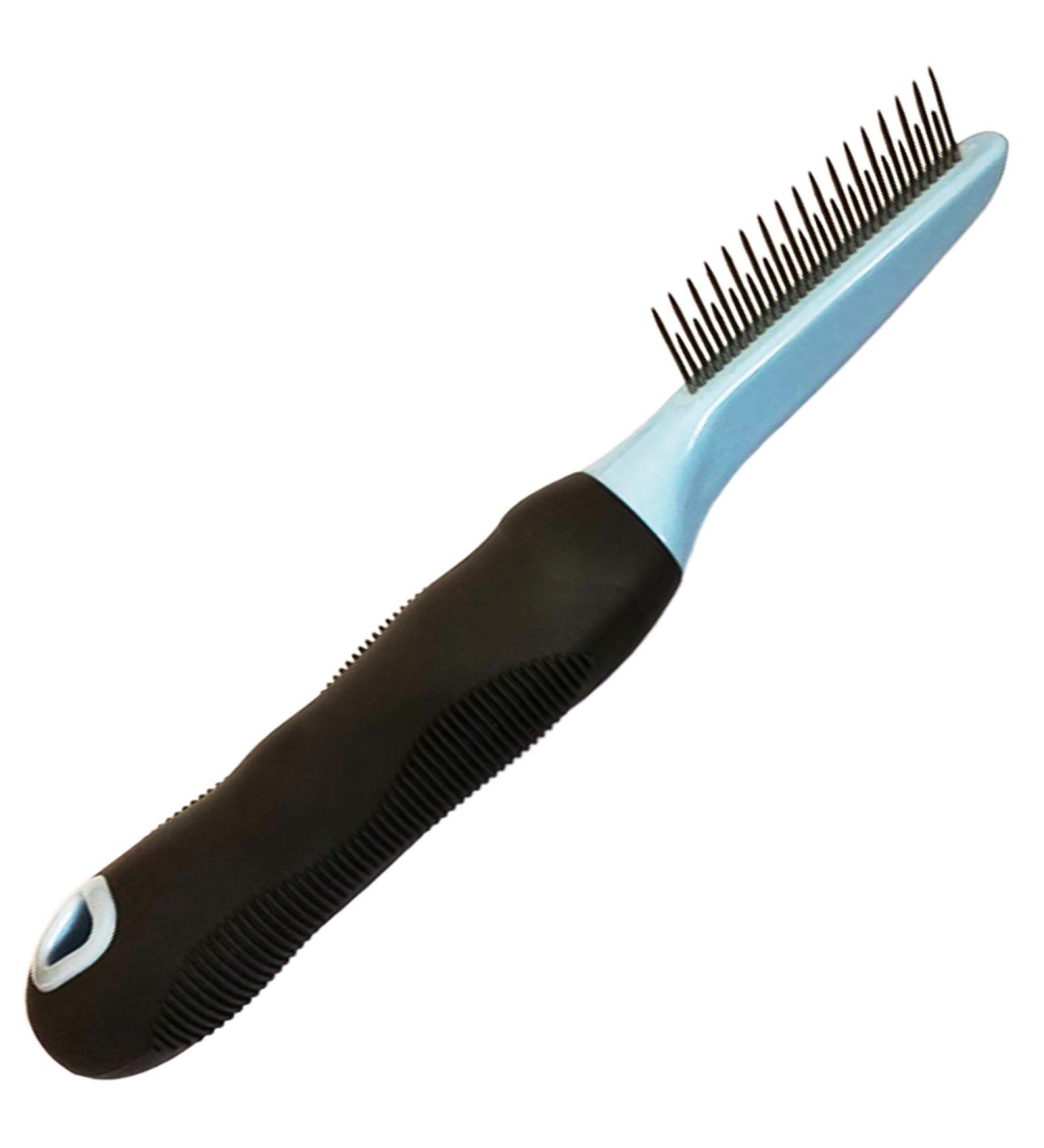 Meric Detangling Dematting Comb for Short and Long Hair - Gentle, No-Slip Grip Handle - Ideal for Bunnies - Buy Online on GoSupps.com