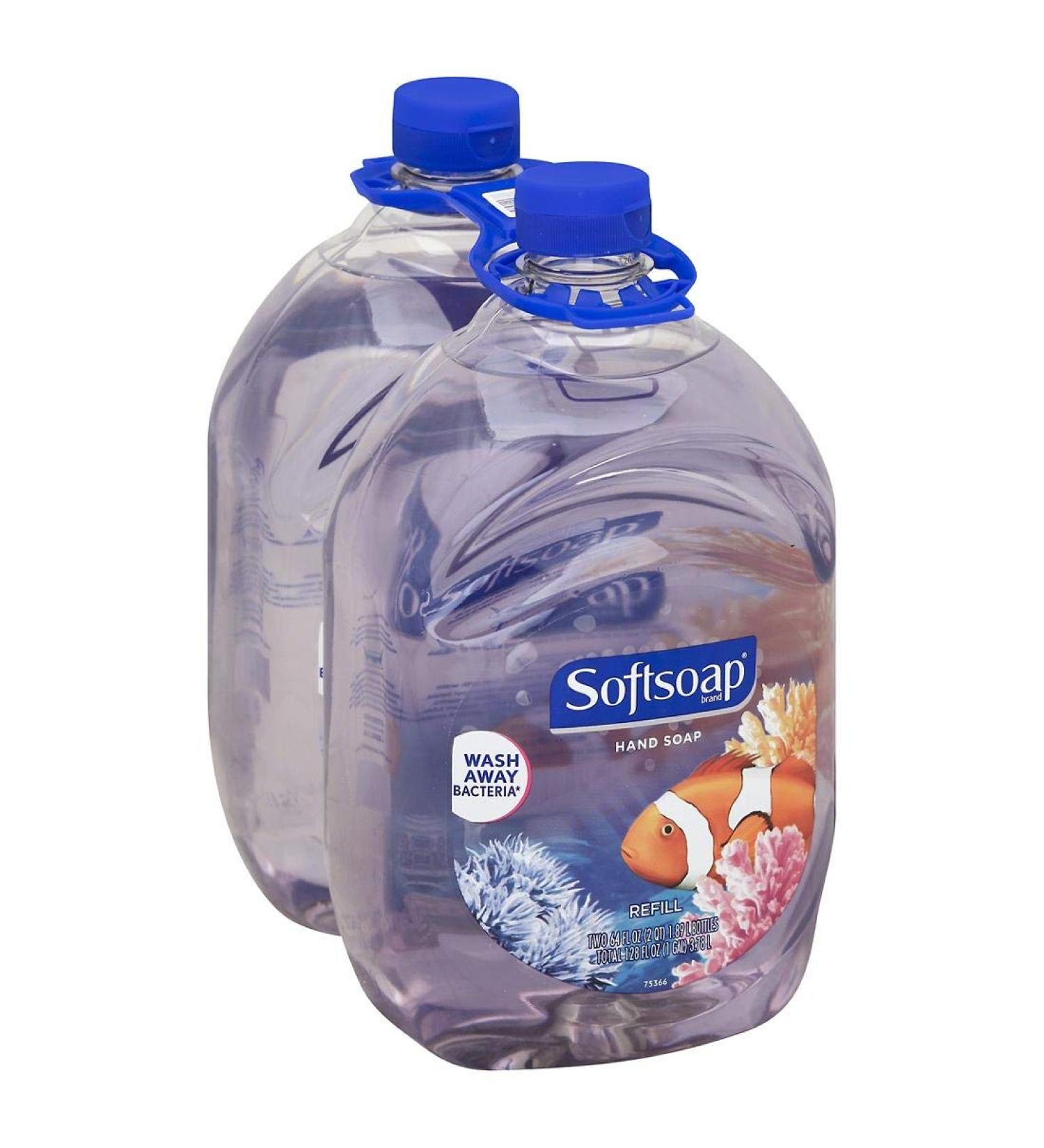 Softsoap Clear Liquid Hand Soap 64 oz, Pack of 2 | Gentle Hand Wash - Buy Online on GoSupps.com