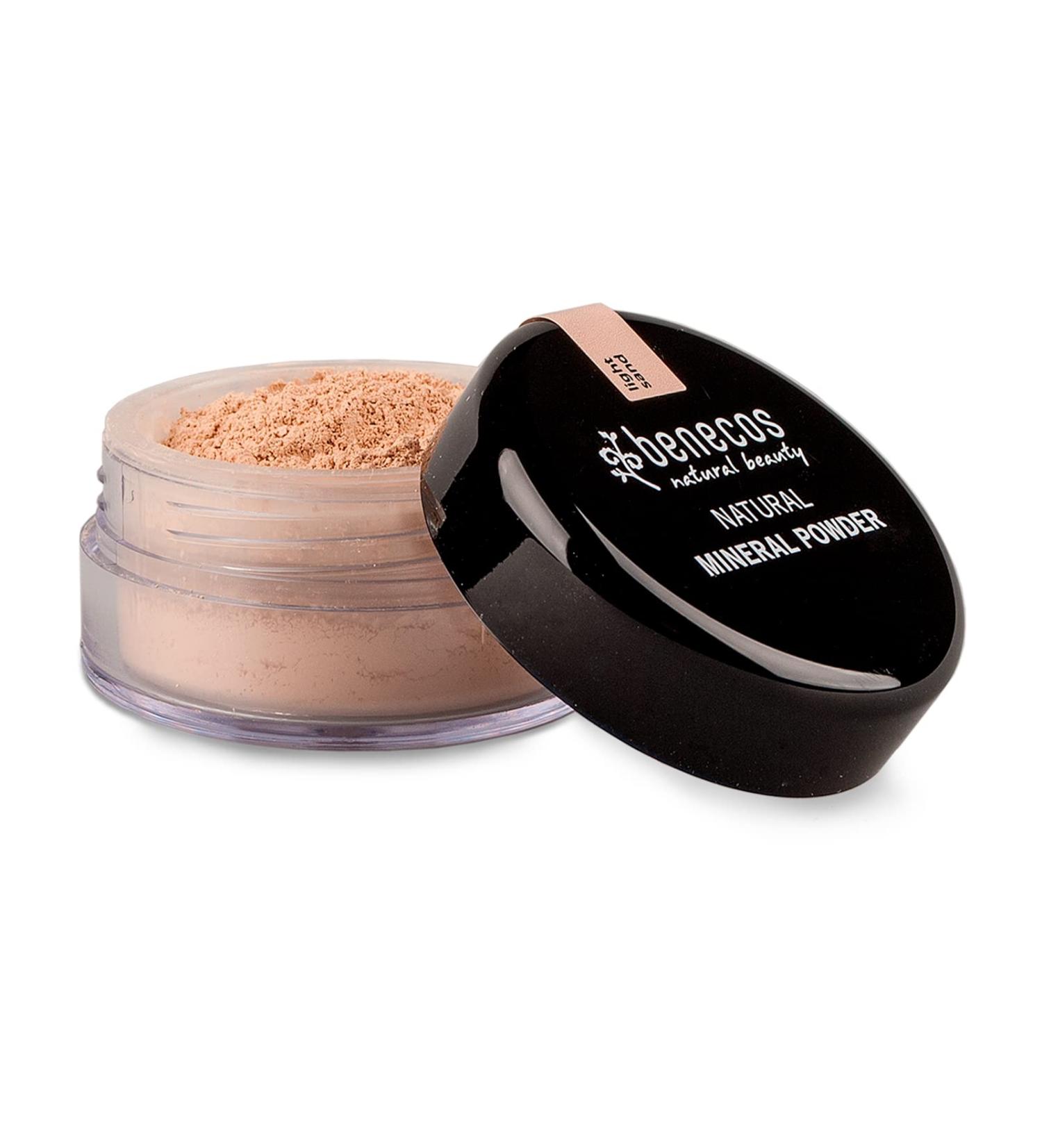 Benecos Mineral Powder Light Sand 10g - Natural Makeup Finish - Buy Online on GoSupps.com