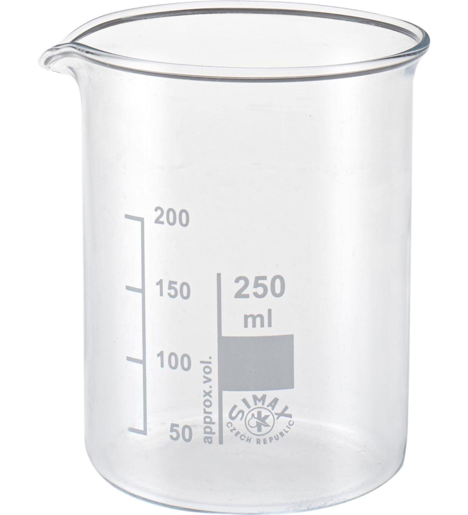 Glorex 250ml graduated glass mixing cup