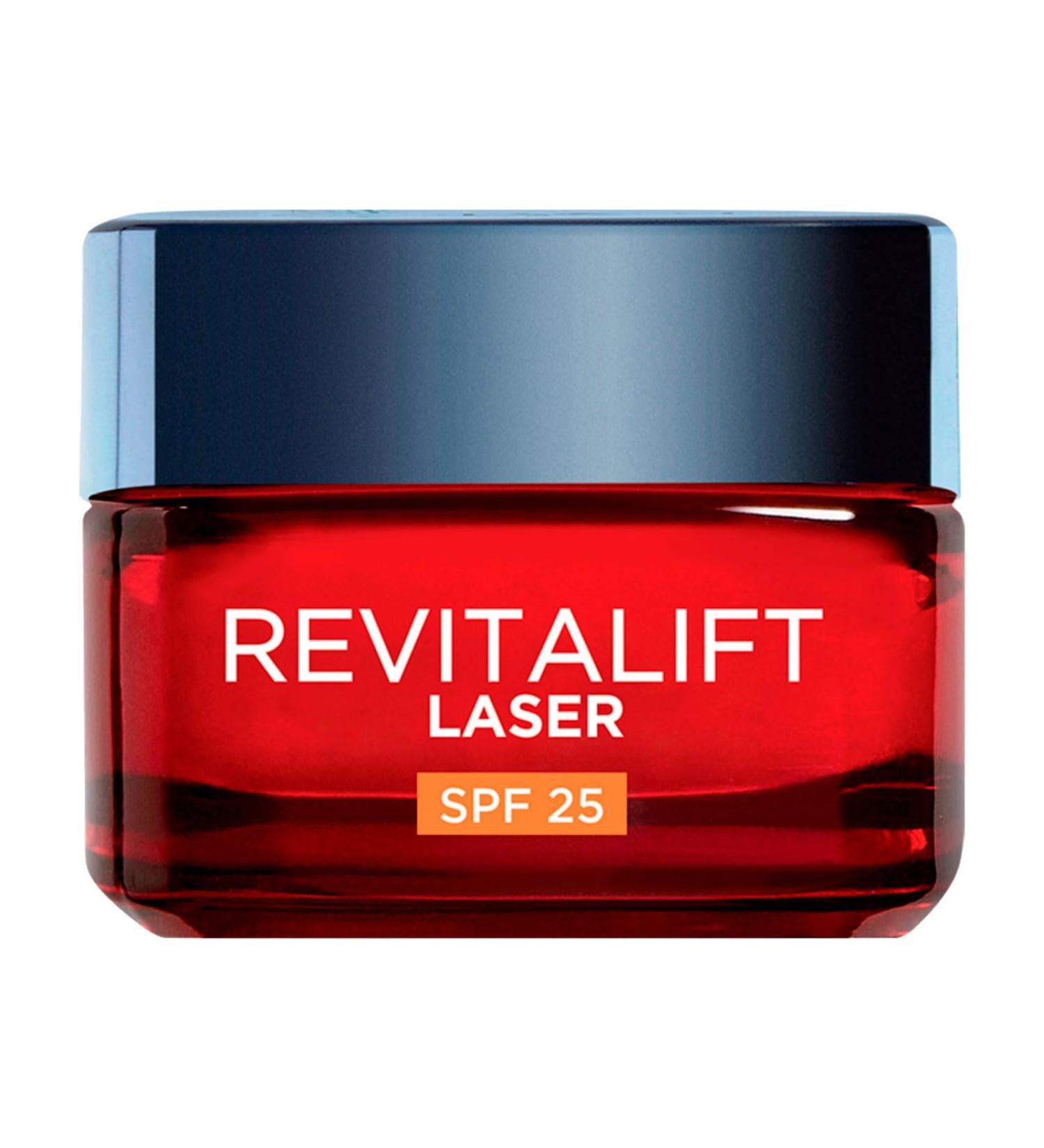 L'Or al Paris Revitalift LOr al Paris Revitalift Laser Triple Action Antiaging day cream SPF 25 with proretinol hyaluronic acid and vitamin C reduces wrinkles hydrates and whitens 2 x 50 ml - Buy Online on GoSupps.com