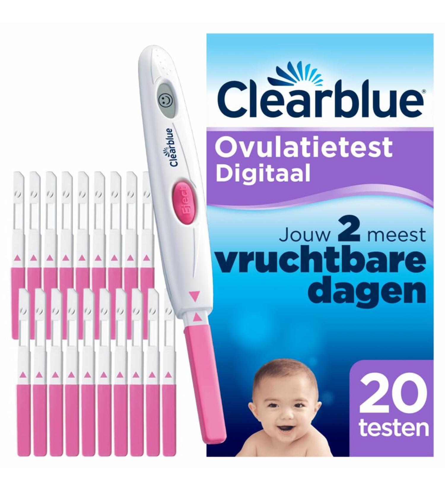 Clearblue Digital Ovulation Test (20 pcs) - Accurate Fertility Tracker | Fast International Shipping - Buy Online on GoSupps.com